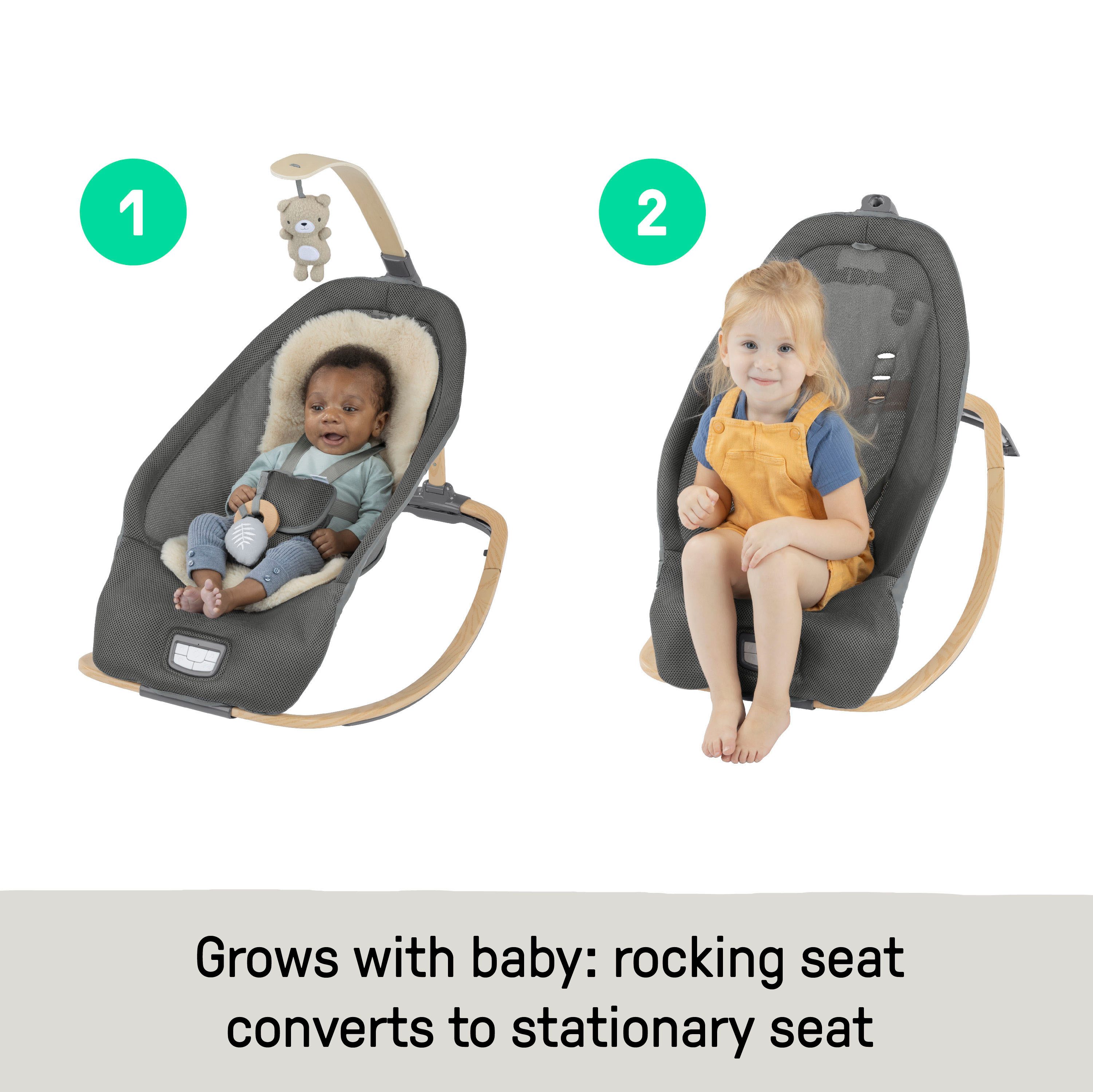 ingenuity Babywippe Every Season™ Rocking Seat - Wesley™, mit Melodien und Geräuschen – Bild 5 von 5