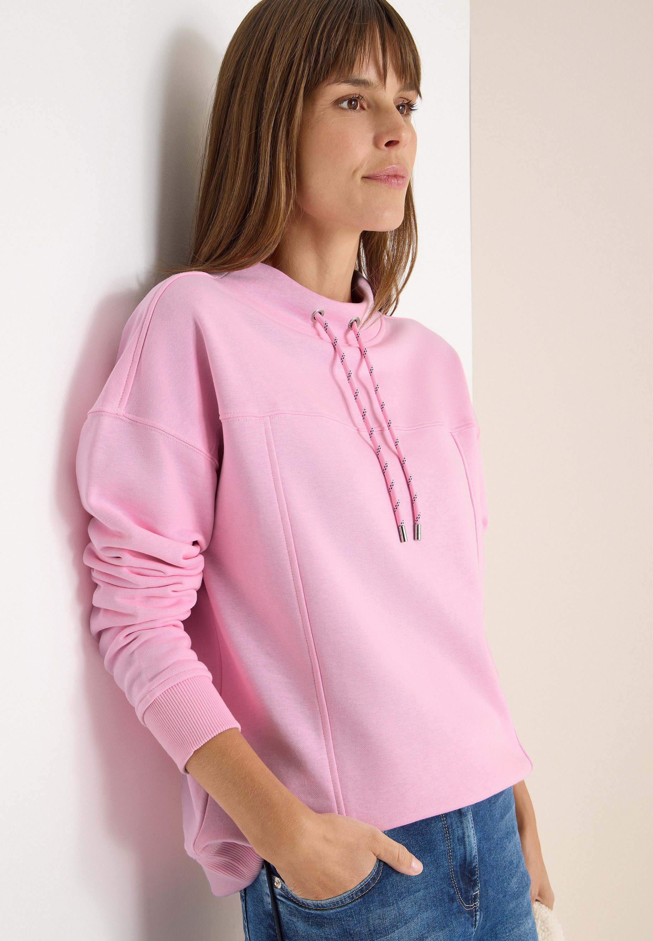 CECIL Sweater mit Stehkragen mit Tunnelzug günstig online kaufen