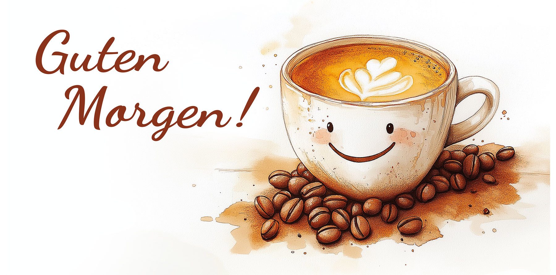 Levandeo® Wandbild, Wandbild 40x20cm Guten Morgen günstig online kaufen