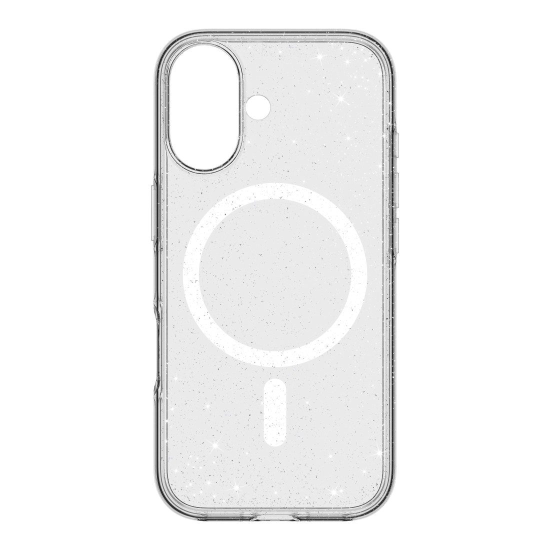 White Diamonds Smartphone-Hülle Cover "Mag Glitter" für Apple iPhone 17, Transparent, Anti-Vergilbung, Kraztschutz, Stoßfeste Ecken