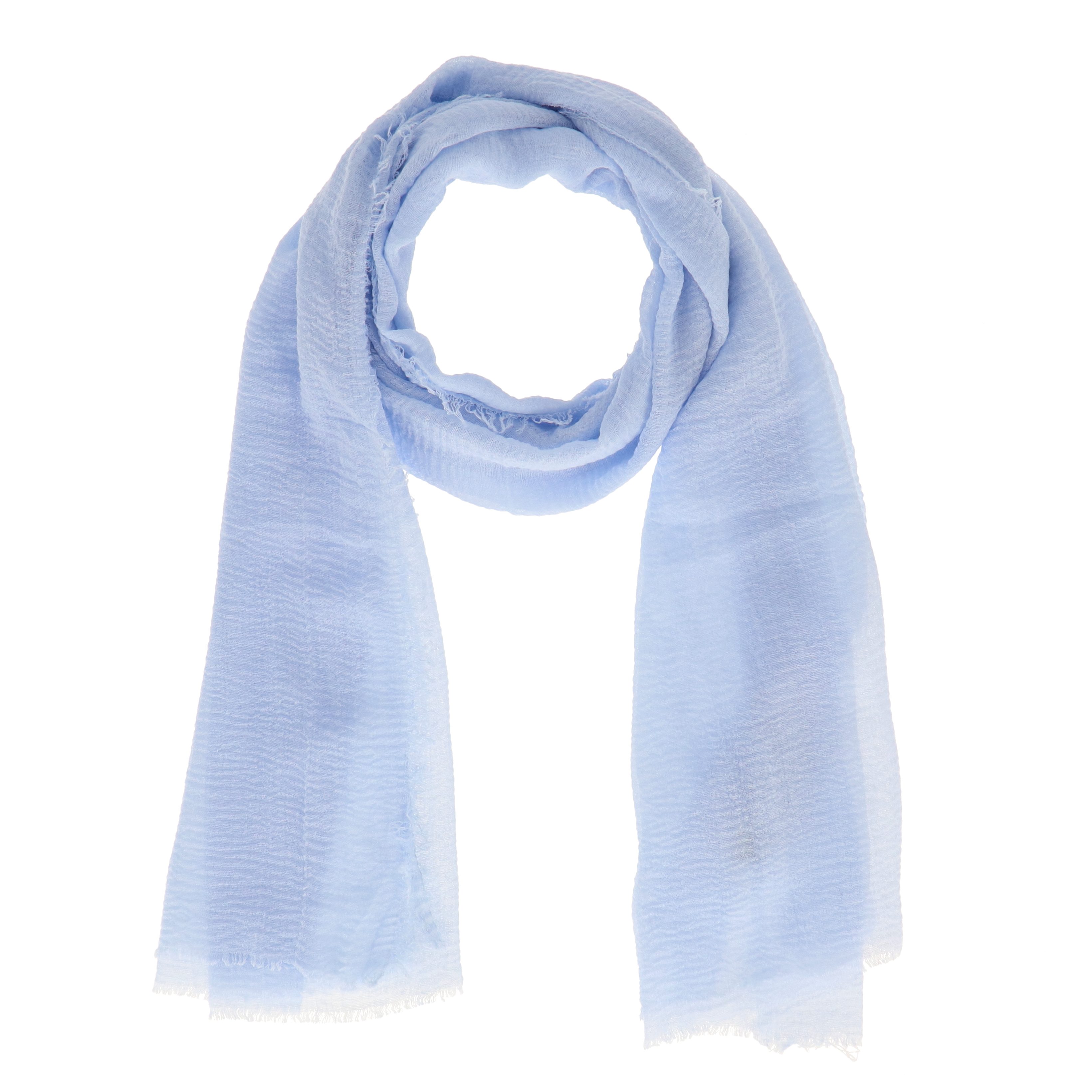 halsüberkopf Accessoires Modeschal Schal Uni Soft, mit umlaufender Fransenbordüre
