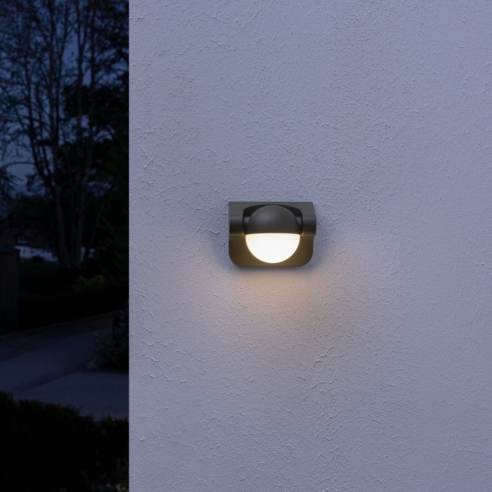 Ledvance LED Außen-Wandleuchte LED 8W Aussenwandleuchte, Wandleuchte 600lm keine fest Angabe, IP44, warmweiss, und verbaut, enthalten: in Leuchtmittel Weiß LED, Aussenlampe, Ja, Endura Outdoor-Leuchte Dunkelgrau