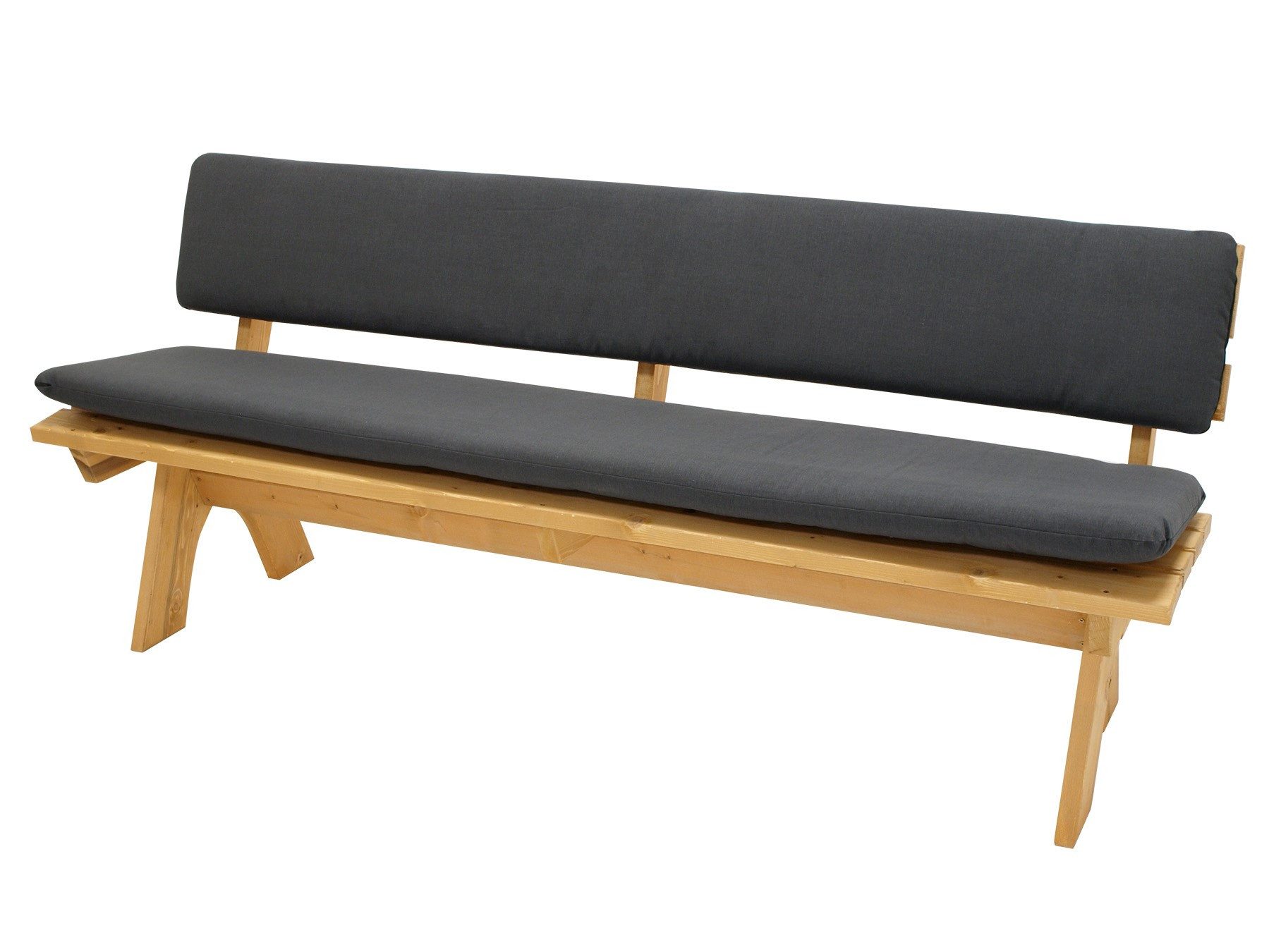 TPFGarden Bankauflage SWINDON, (Polsterauflagen-Set, 2-teilig - 4-Sitzer - anthrazit - 195x42cm)