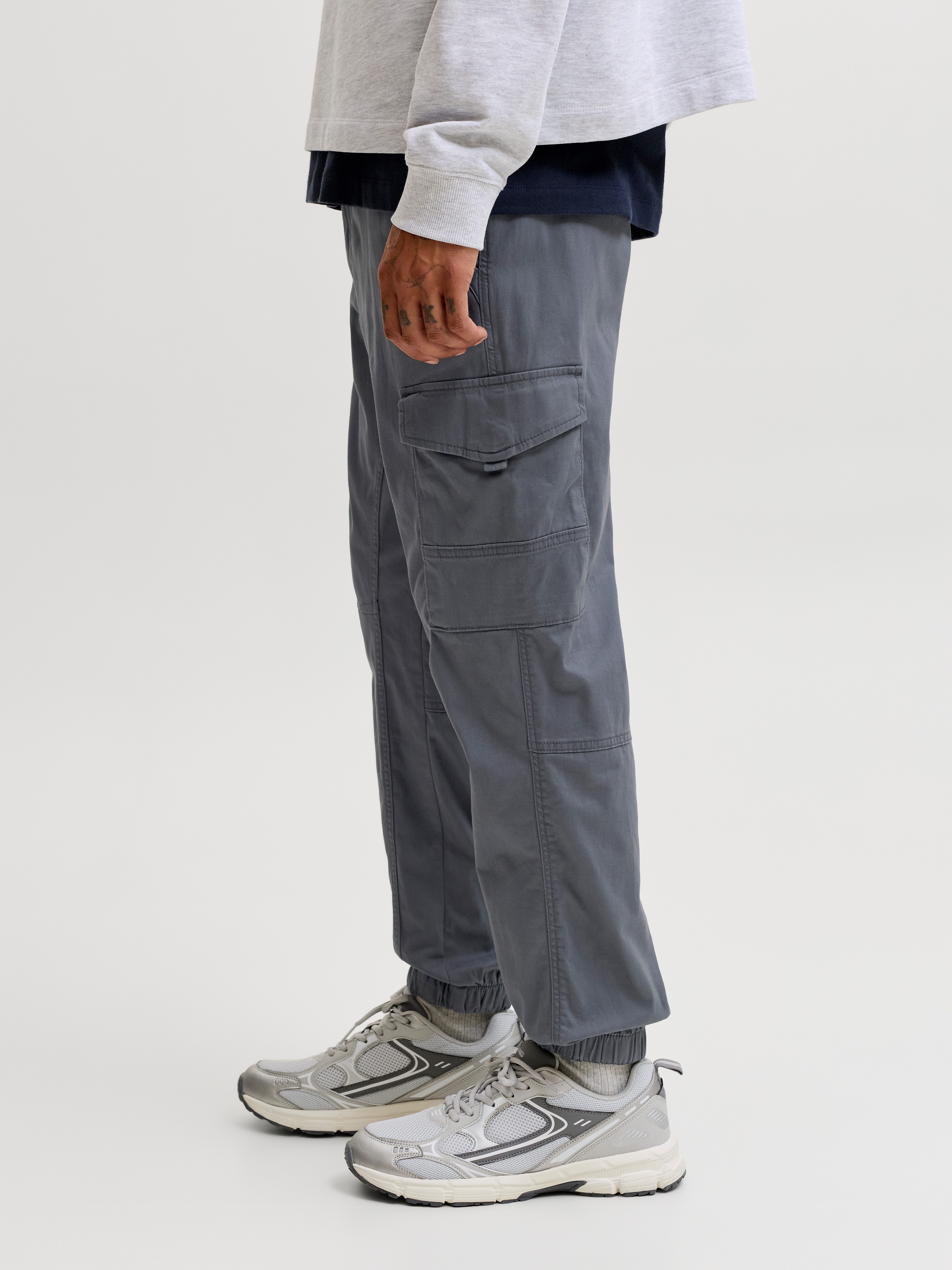 Jack & Jones Cargohose JPSTPAUL JJFLAKE CARGO NOOS Baumwollmischung, regular fit