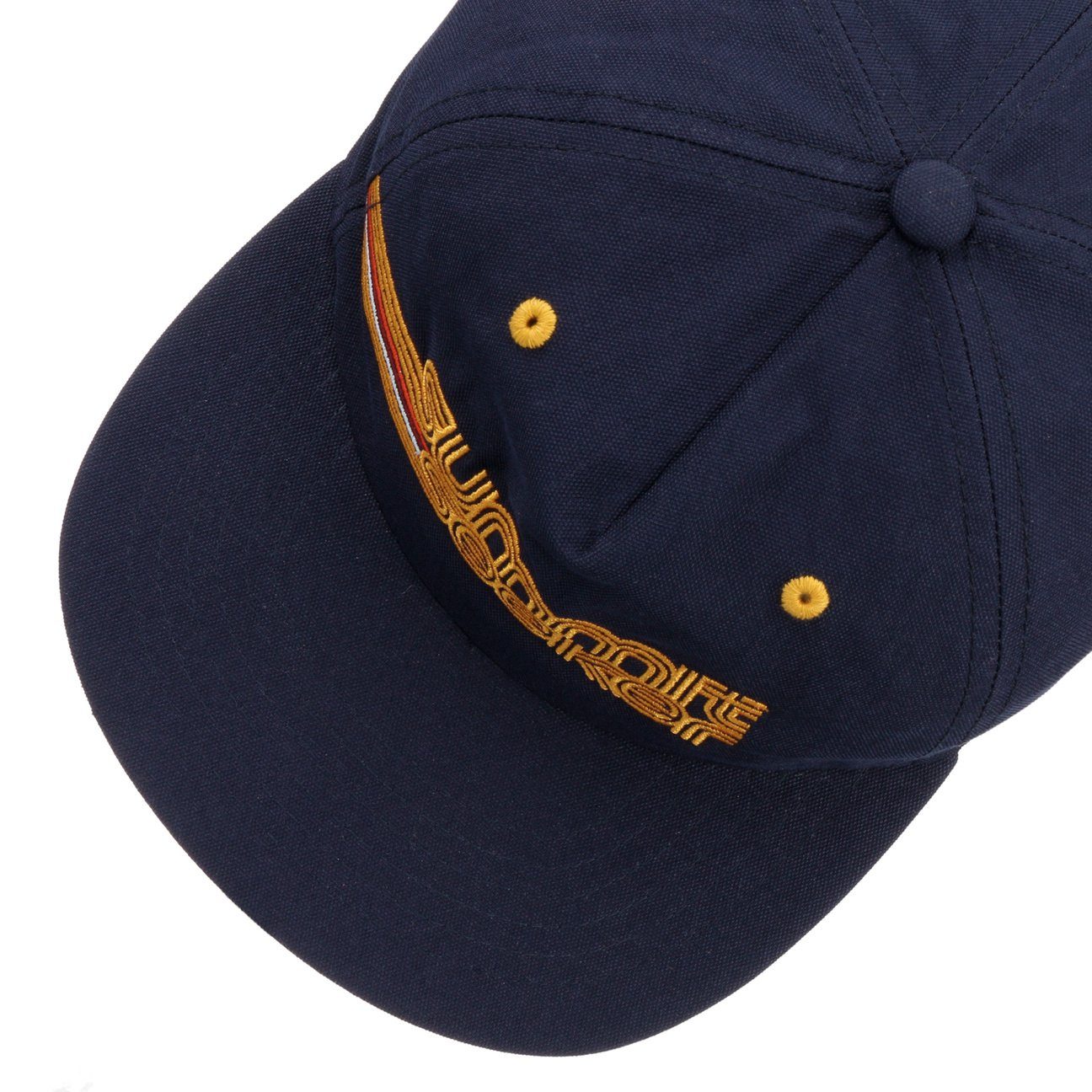 (1-St) Cap Basecap Metallschnalle Baseball Nixon blau-gelb