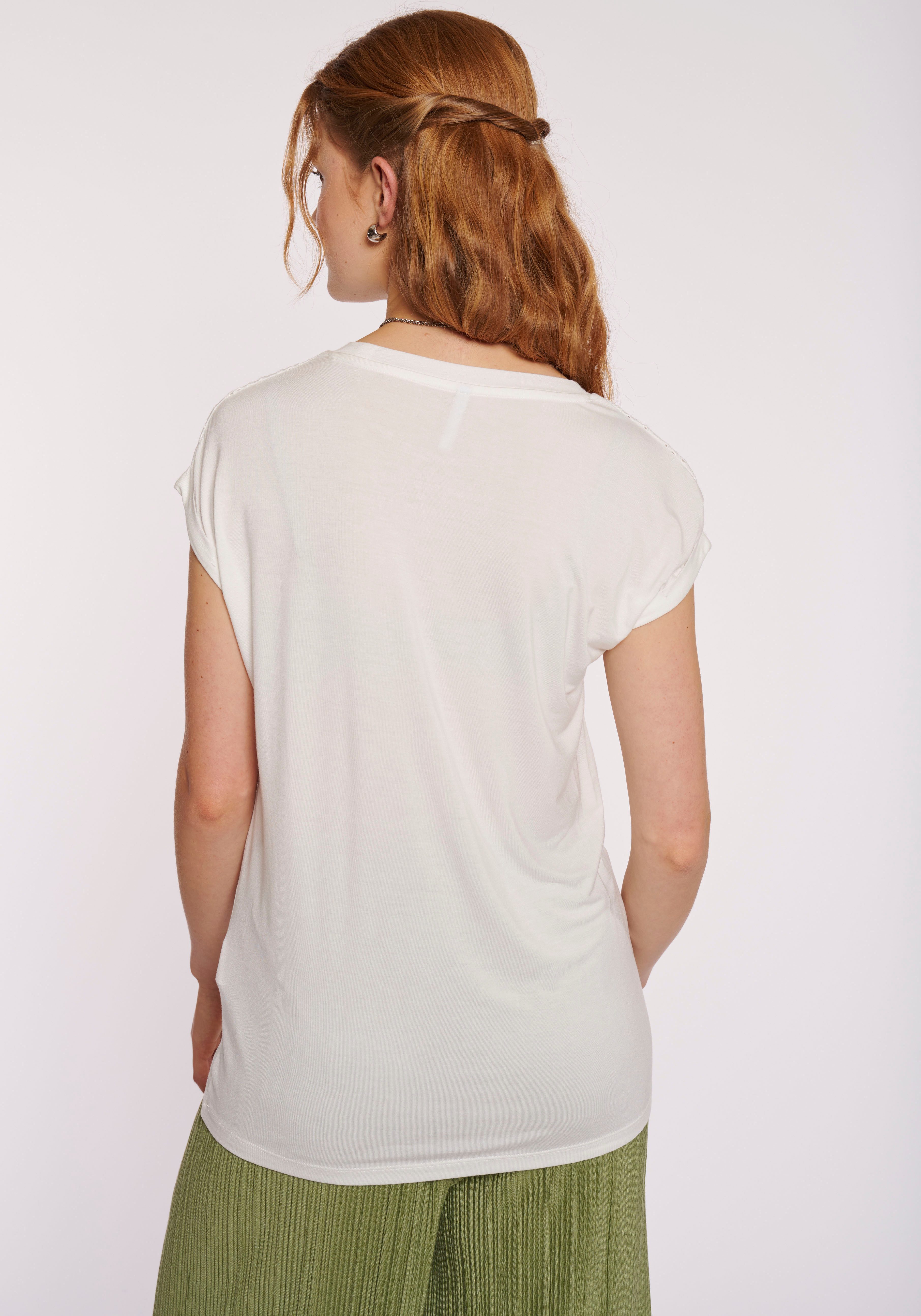 HaILY’S Kurzarmshirt SS V TP Li44lly mit Lochstickerei günstig online kaufen