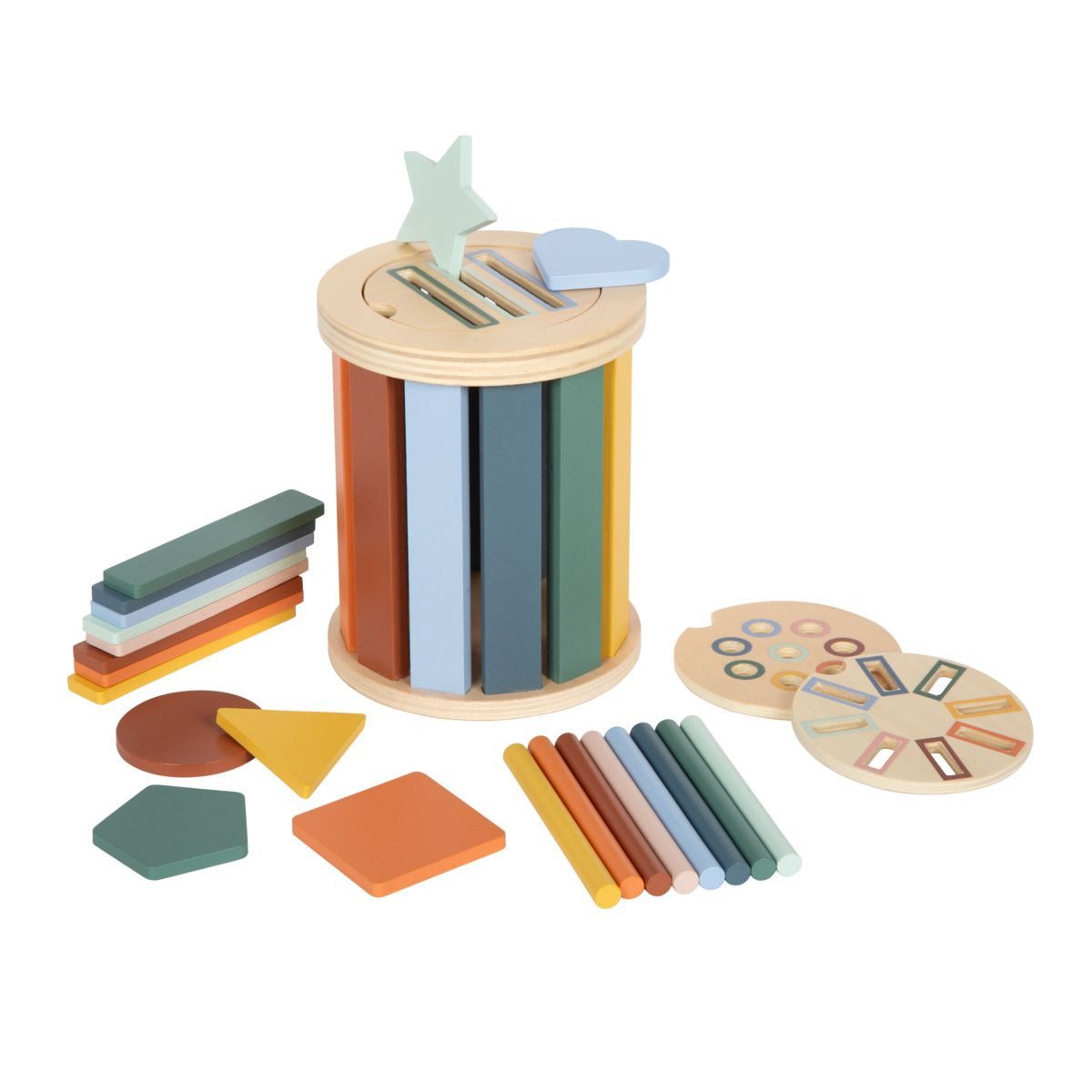 small foot GmbH & Co. KG Lernspielzeug small foot Montessori Sortierspiel mit Trommel 14x11cm