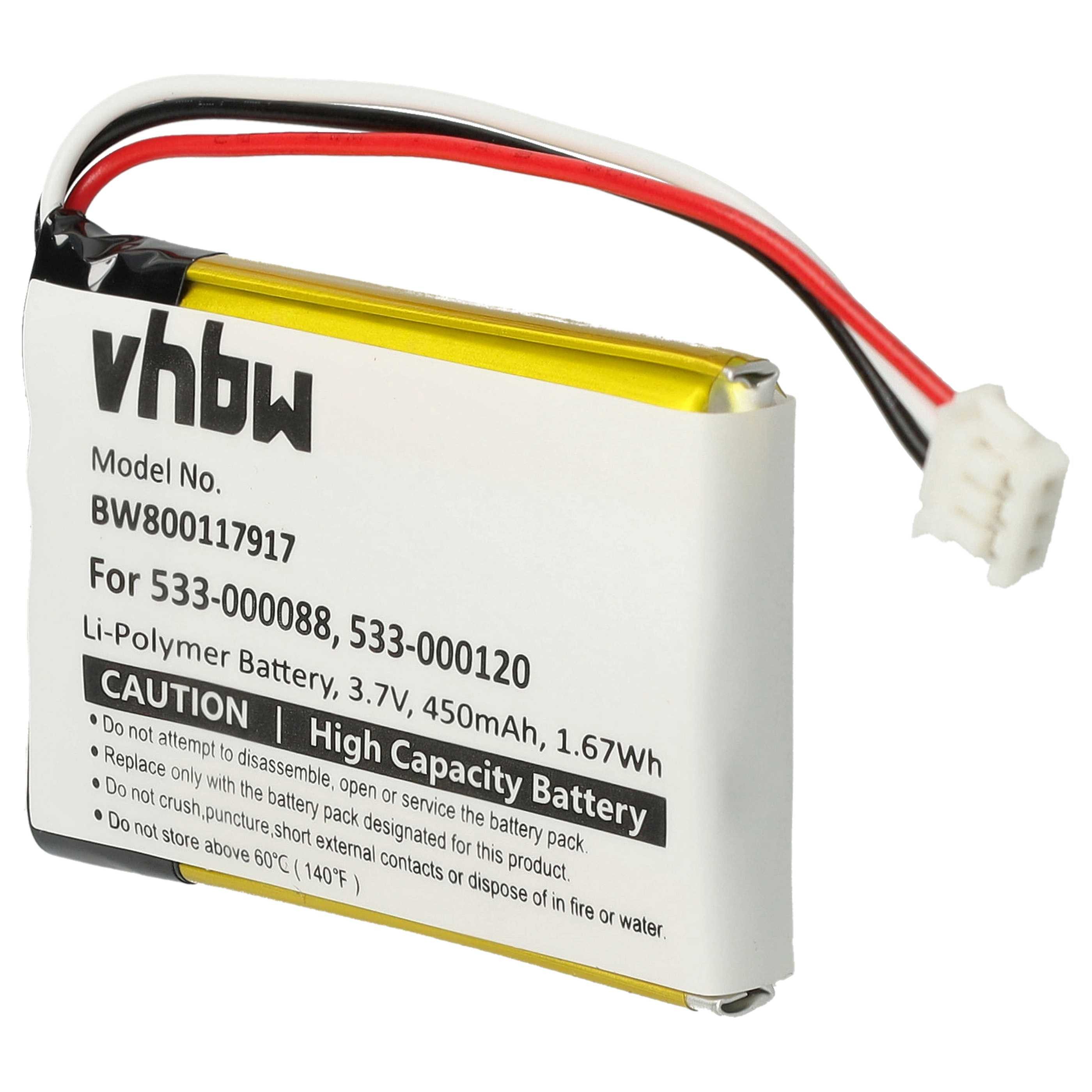 vhbw Akku passend für Logitech MX Master 3, MX Master 2s, MX Master 2, MX Akku Akku Li-Polymer 450 mAh (3,7 V, 1 St), Leistungsfähiger Austausch-Akku für kabellose Maus (wireless mouse)
