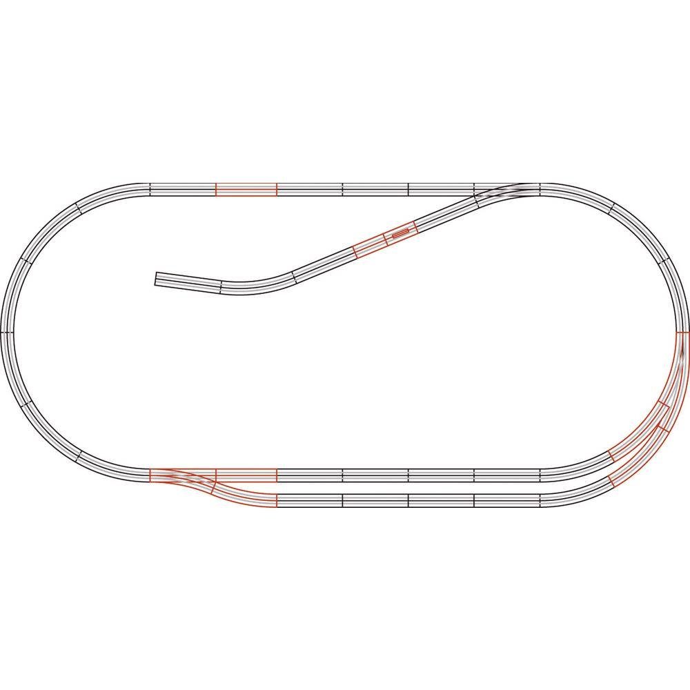 Roco Modelleisenbahn-Set H0 geoLINE-Gleis-Ergänzungs-Set C 61102