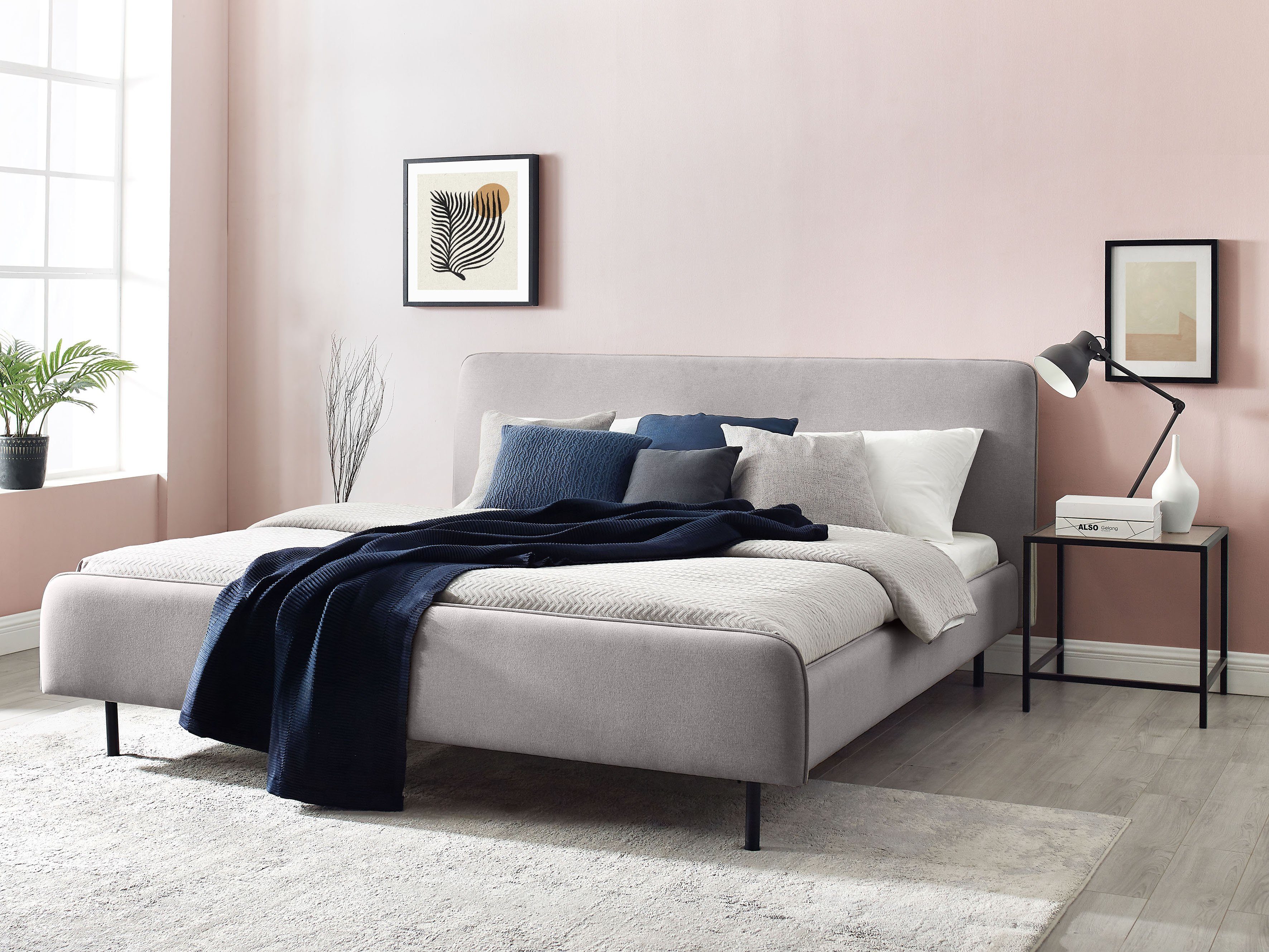 andas Polsterbett Edvard, mit gepolstertem Kopf- & Fußteil günstig online kaufen