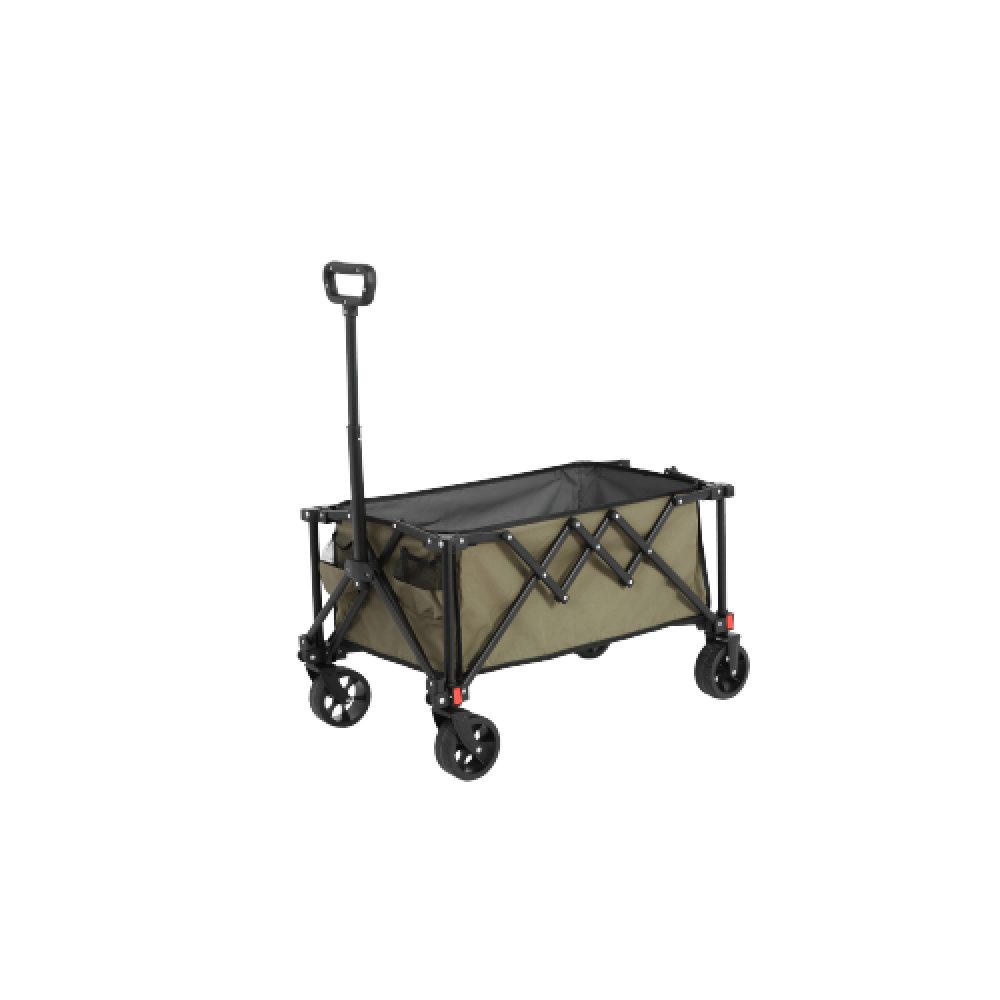 Handwagen Faltbarer Bollerwagen mit All Terrain Rädern verstellbarem Griff