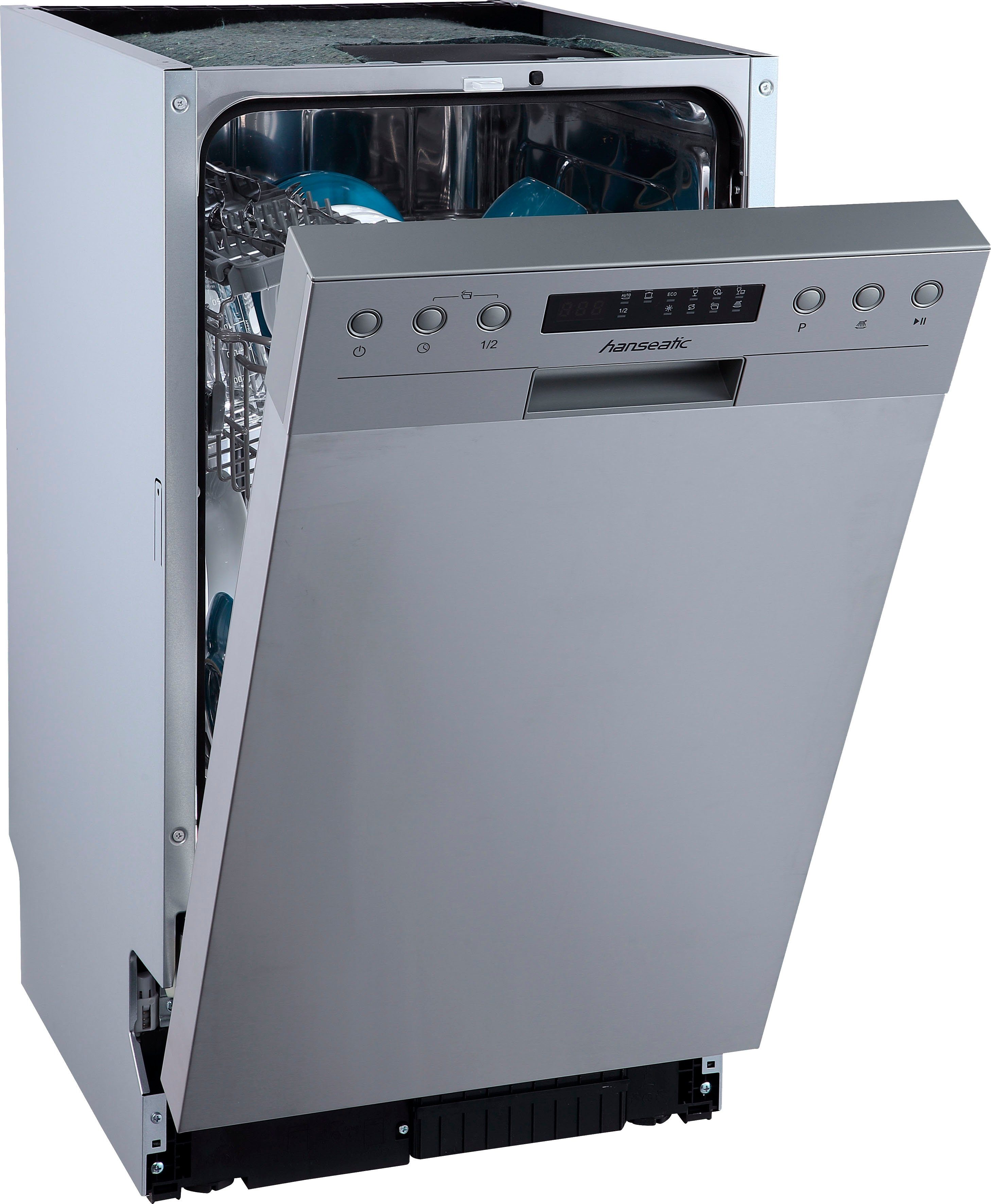 Hanseatic Unterbaugeschirrspüler HGU4582D97710DI, 10 Maßgedecke, mit automatischer Türöffnung, mit 6 Programmen, mit Startzeitvorwahl