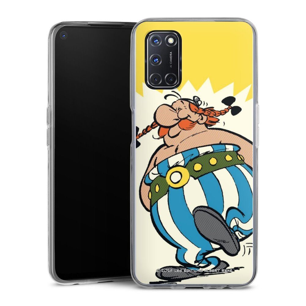 DeinDesign Handyhülle Vintage Obelix Offizielles Lizenzprodukt Obélix Vintage, Oppo A72 Slim Case Silikon Hülle Ultra Dünn Schutzhülle