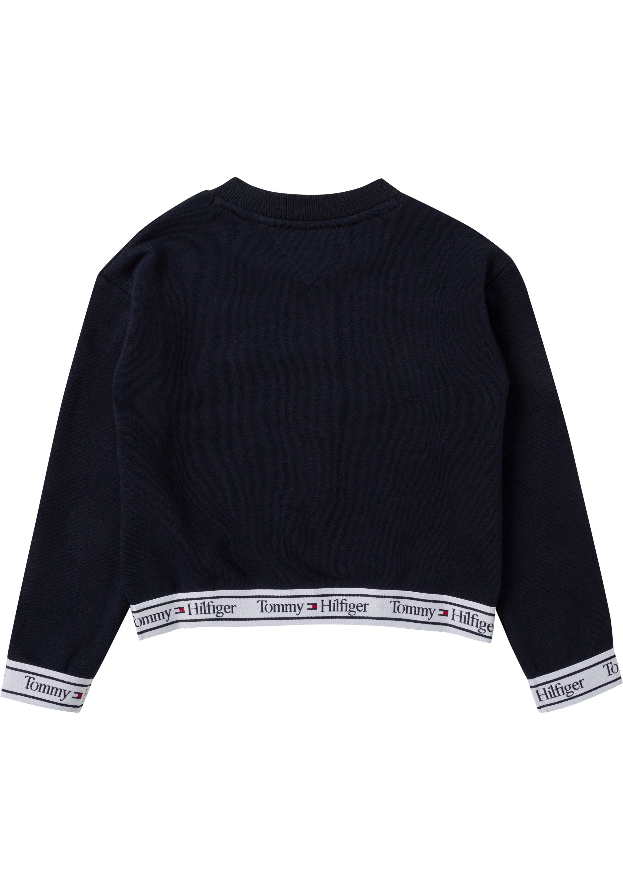 Tommy Hilfiger Sweatshirt TOMMY in TAPE (1-tlg) Kontrast elastischem mit CNK Tommy Hilfger-Logoband L/S SWEATSHIRT