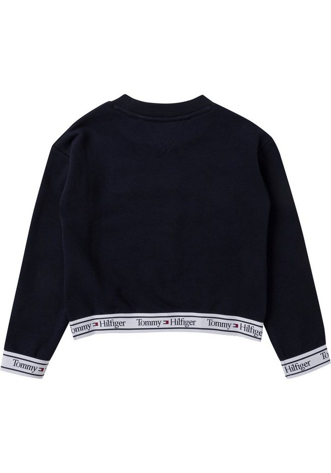 Tommy Hilfiger Sweatshirt TOMMY TAPE CNK SWEATSHIRT L/S (1-tlg) mit  elastischem Tommy Hilfger-Logoband in Kontrast