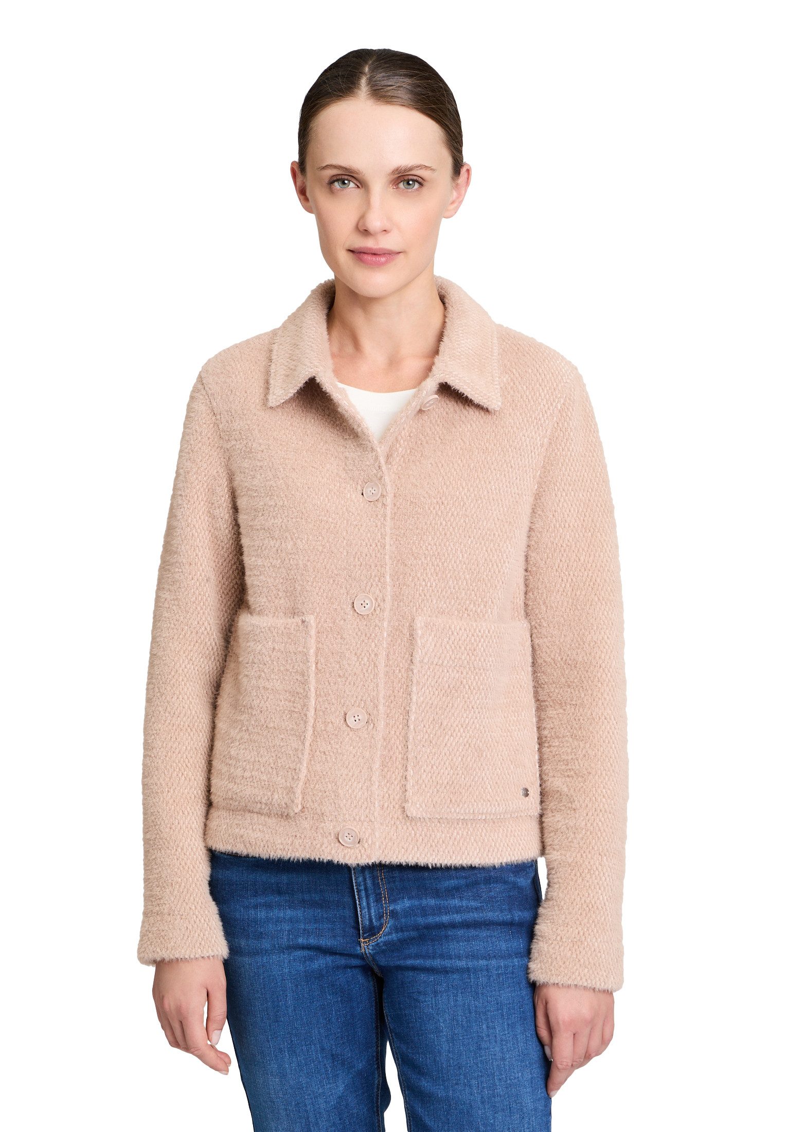 Betty&Co Canvasjacke "Betty & Co Casual-Jacke mit Kragen" günstig online kaufen