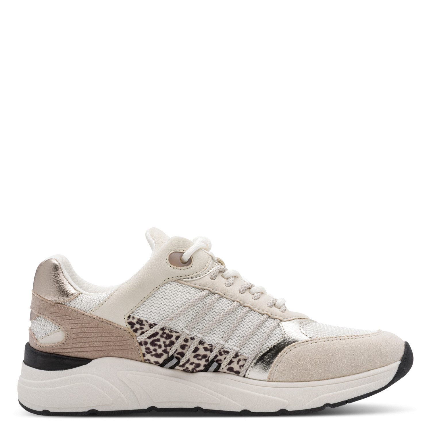 Tamaris Keilsneaker, Freizeitschuh, Halbschuh, Schnürschuh mit gepolstertem Schaftrand