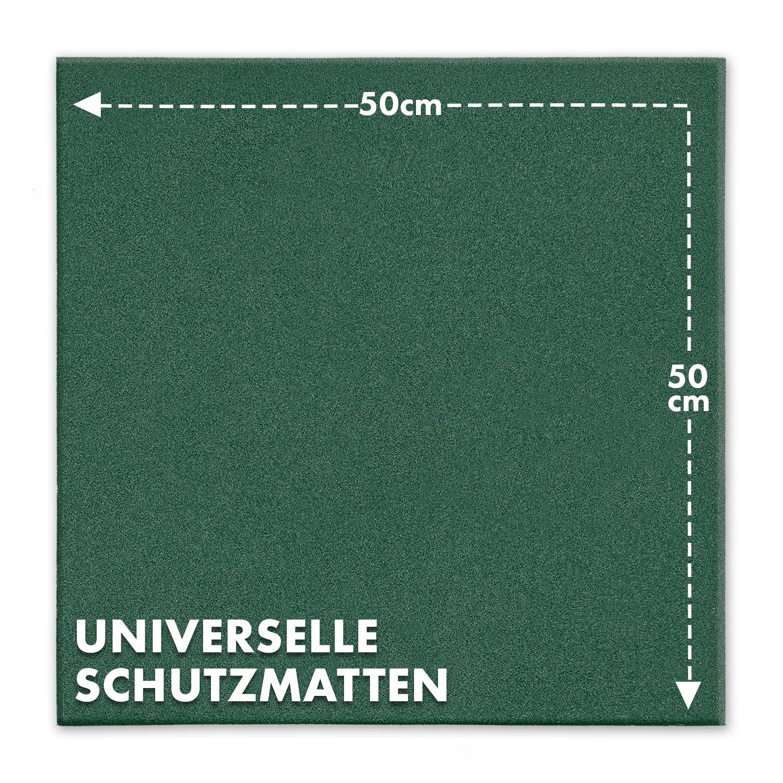 Kubus Gummimatte Fallschutzmatte Catch, Universelle & wetterfest Bodenschutzmatte, In vielen Farben, 50 x 50 cm