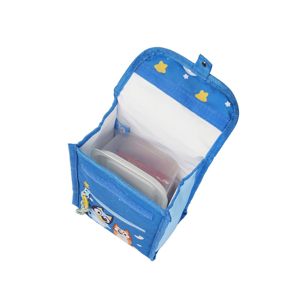 Bluey Lunchbox Kinder Lunchbag isoliert Brotdose Tasche Thermotasche mit Tragegriff
