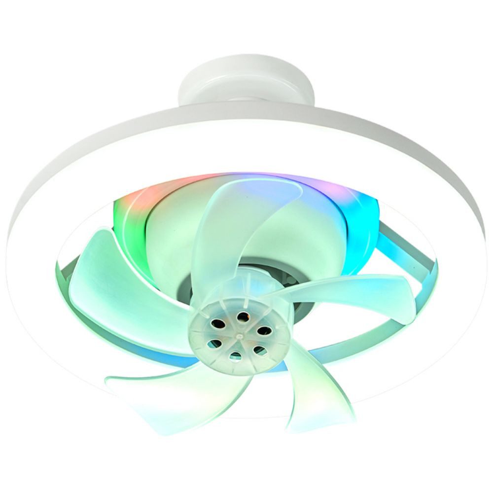 Deckenventilator LED Decken Ventilator Leuchte Fernbedienung RGB Lampe