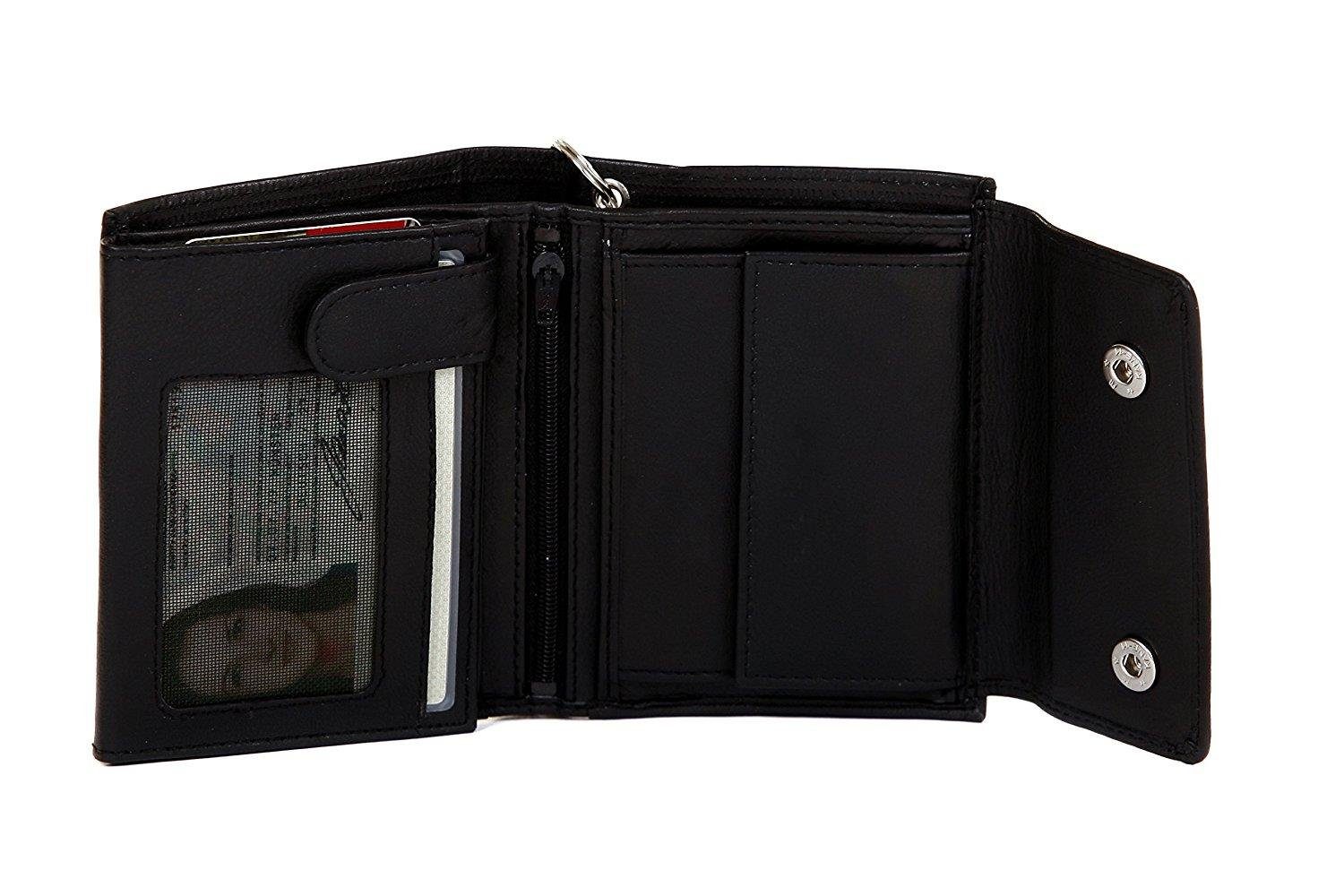 Christian Wippermann Geldbörse Echt Leder Bikerbörse Lederbörse Kettenbörse günstig online kaufen