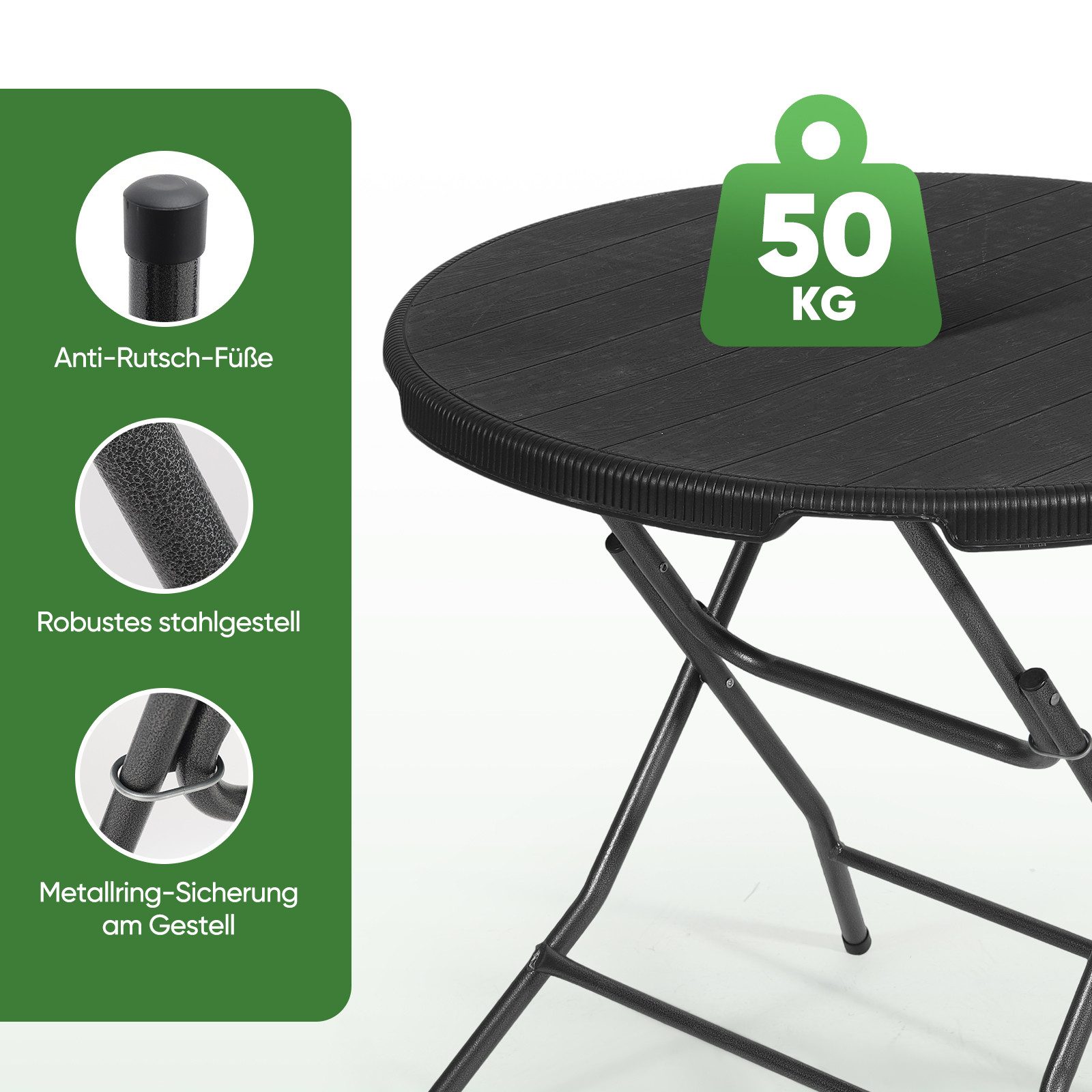 Sekey Klapptisch Klappbarer Tisch Campingtisch Faltbar Buffettisch Gartenti günstig online kaufen