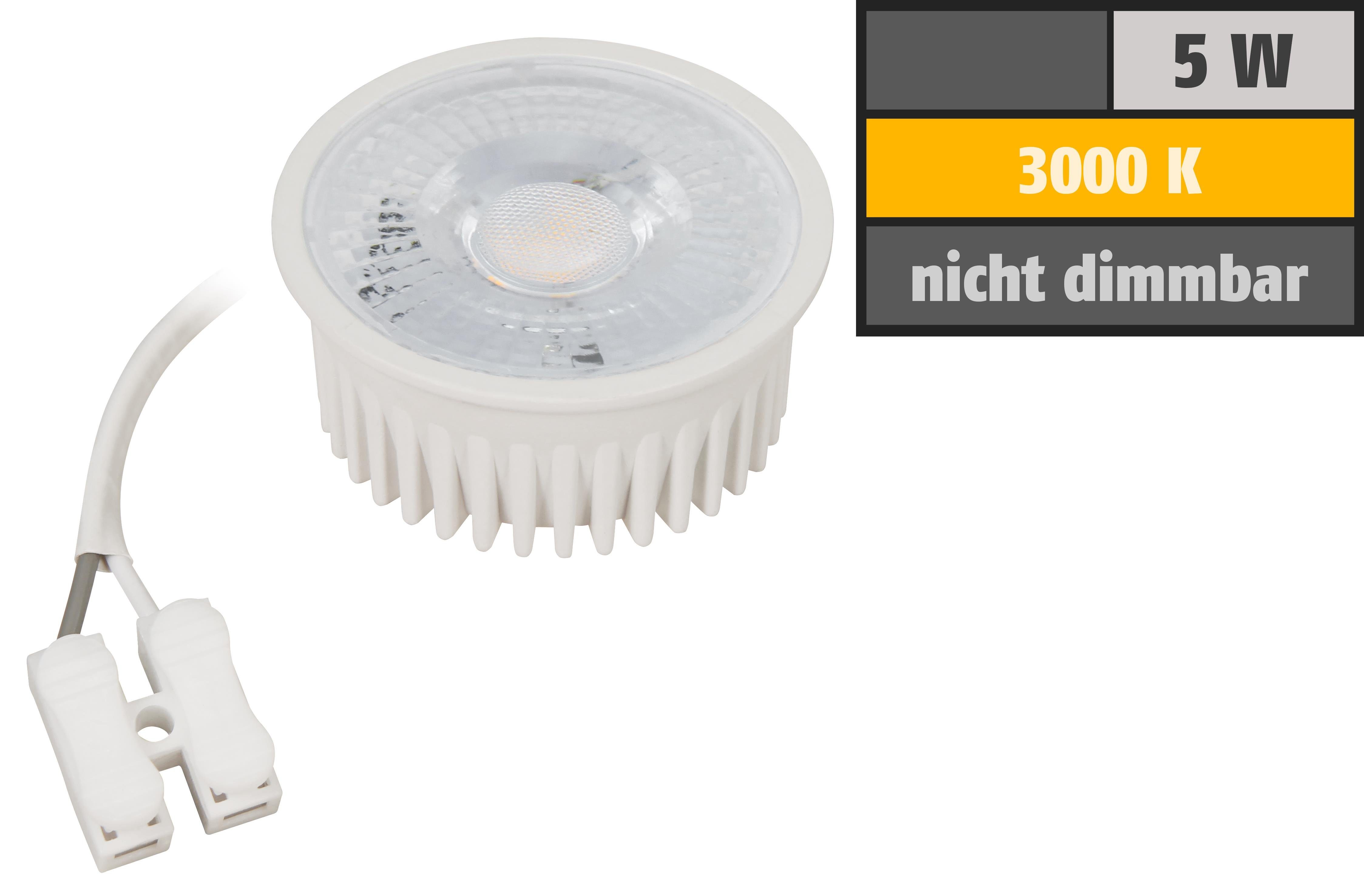 McShine LED Einbauleuchte LED-Modul McShine 230V, warmweiß, 400 3000K MCOB 50x25mm, Lumen, 5W