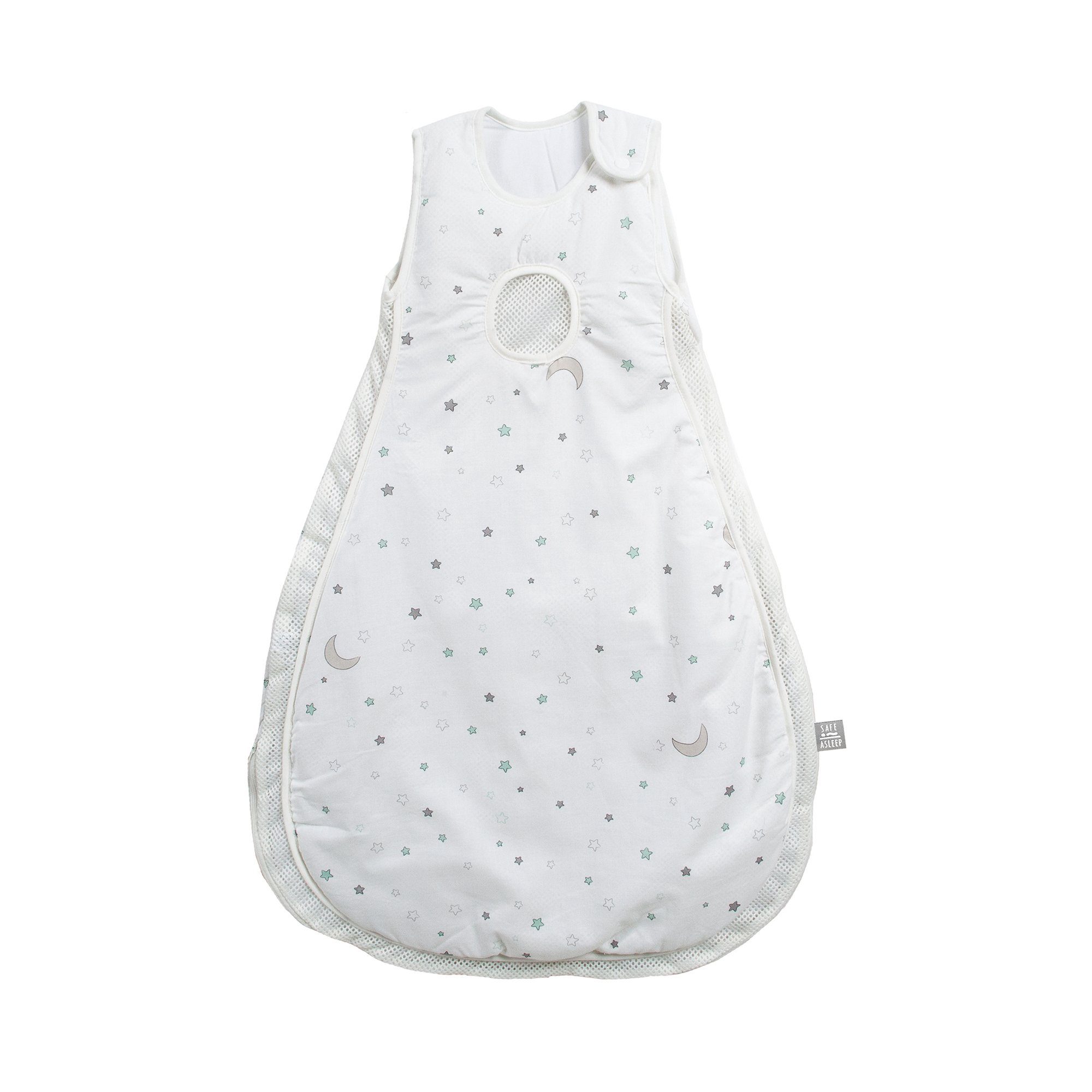 roba® Babyschlafsack safe asleep® – Easy Air - 1.5 TOG - atmungsaktiv (Air Balance System für bessere Belüftung, verhindert Überhitzung), Schlafsack 100% Baumwolle