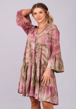YC Fashion & Style Tunikakleid "Batik-Tunika aus kühlender Viskose" Boho, Hippie