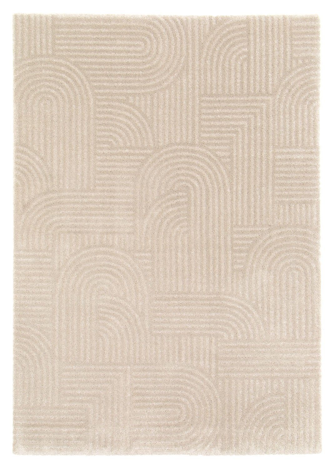 Teppich MOON, Polypropylen, Beige, 160 x 230 cm, Gemustert, Balta Rugs, quadratisch, Höhe: 17 mm