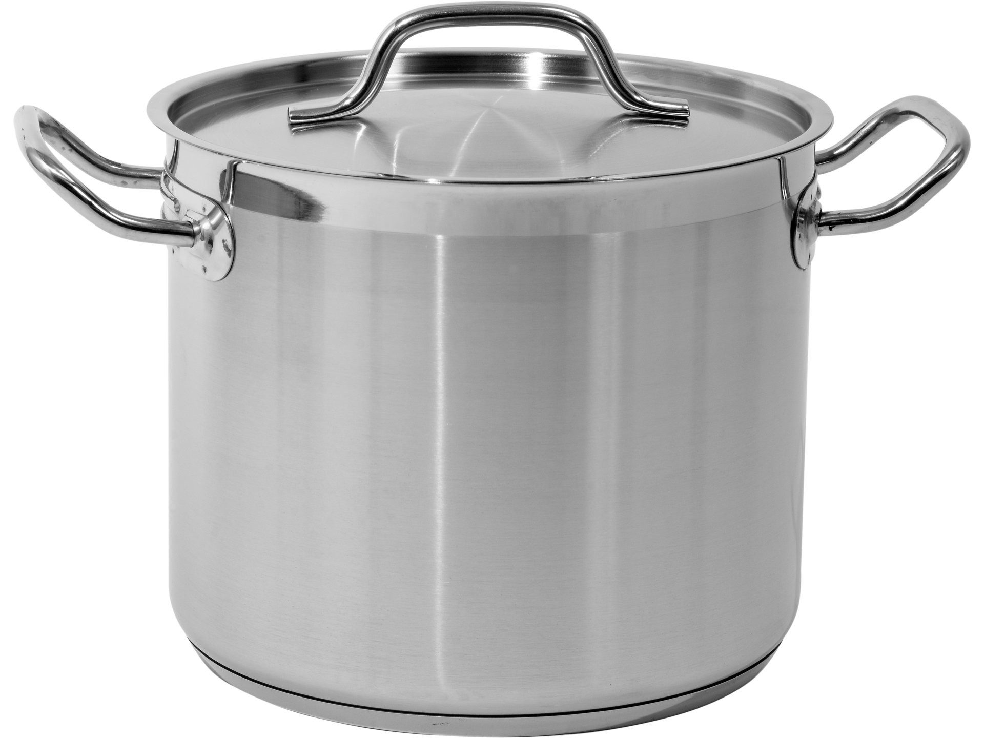 Kochtopf Hoher Kochtopf mit Deckel aus Edelstahl 21/0, 24 cm, 9 l