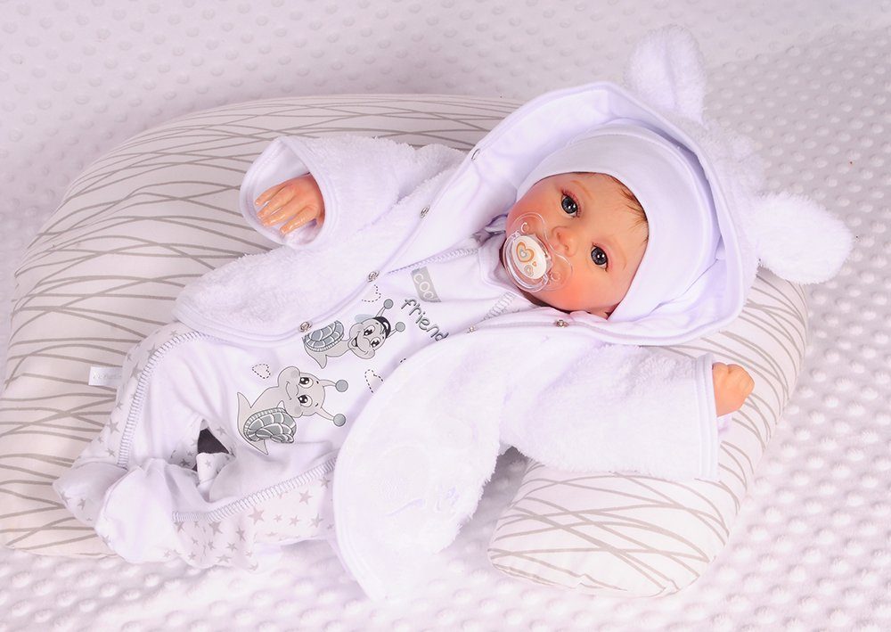 La Bortini Strampler, Jäckchen & Mütze Strampler Mütze Hemdchen Jacke Lätzchen 5Tlg Baby Set Größen 44 50 56 62 68 74