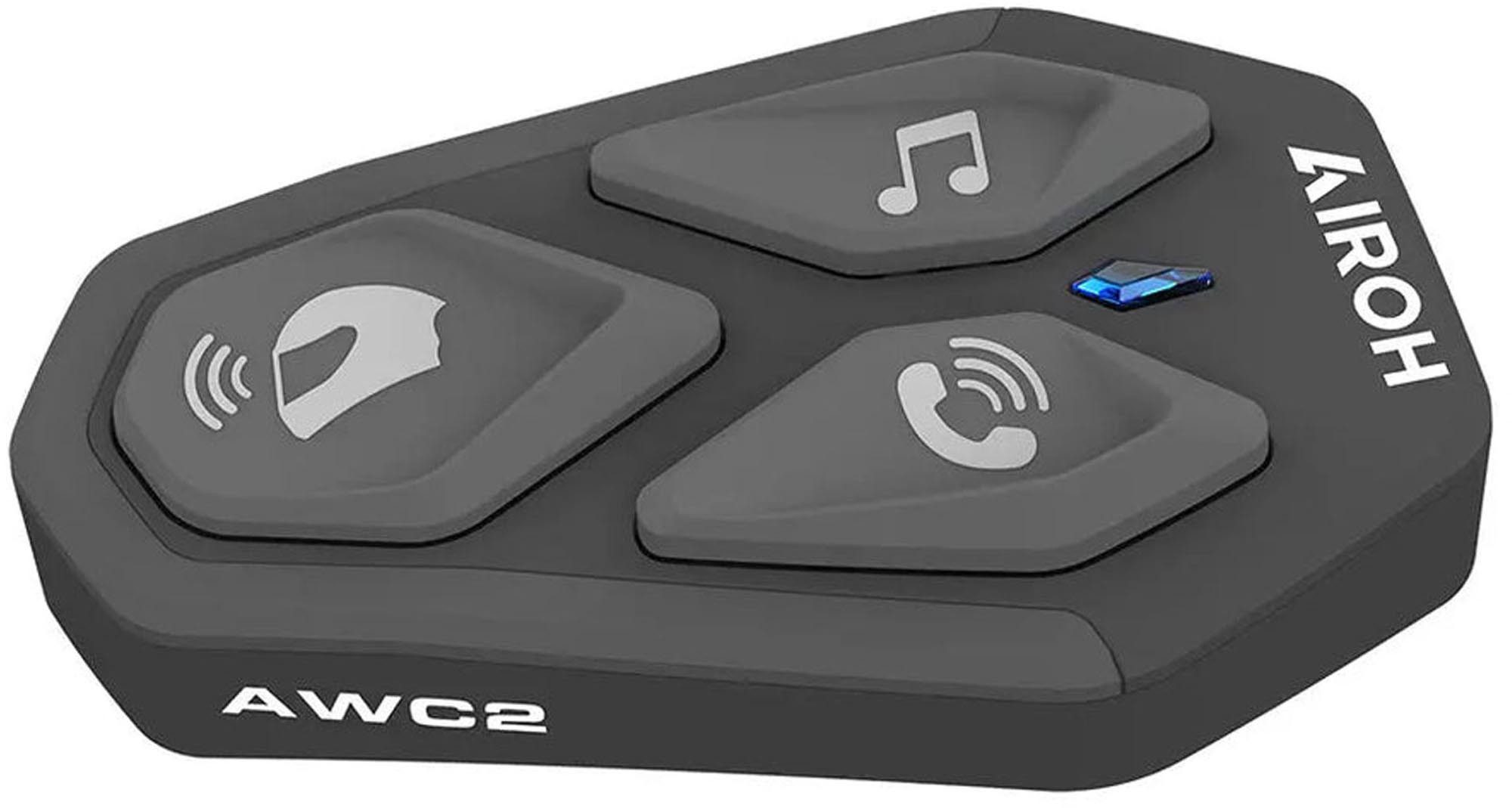 Airoh Motorradhelm AWC2 Kommunikationssystem, Bluetooth-Intercom,wasserdicht