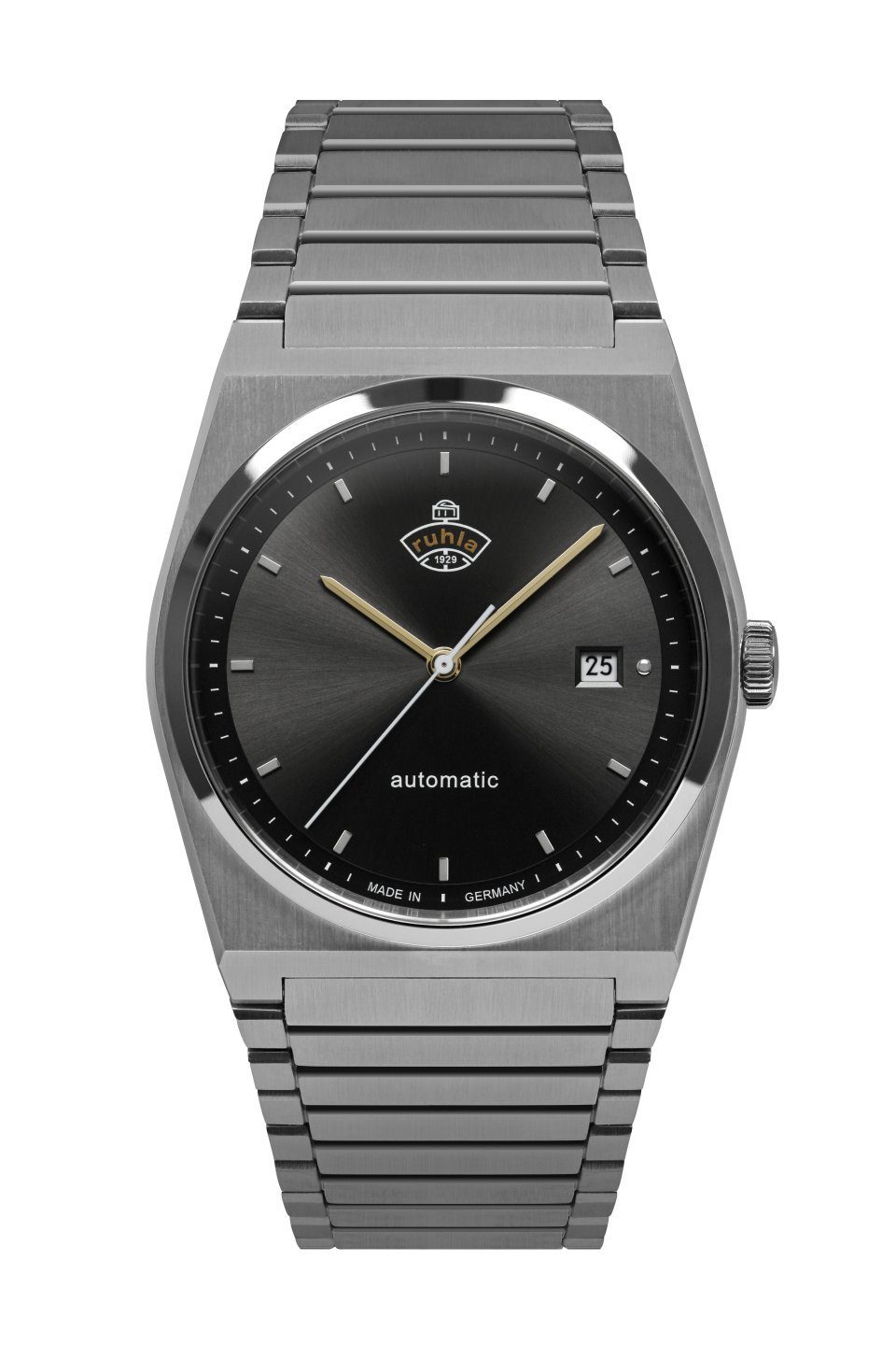 ruhla Automatikuhr Space Control Automatik, 4860M2, Armbanduhr, Herrenuhr, Datum, Saphirglas, Made in Germany