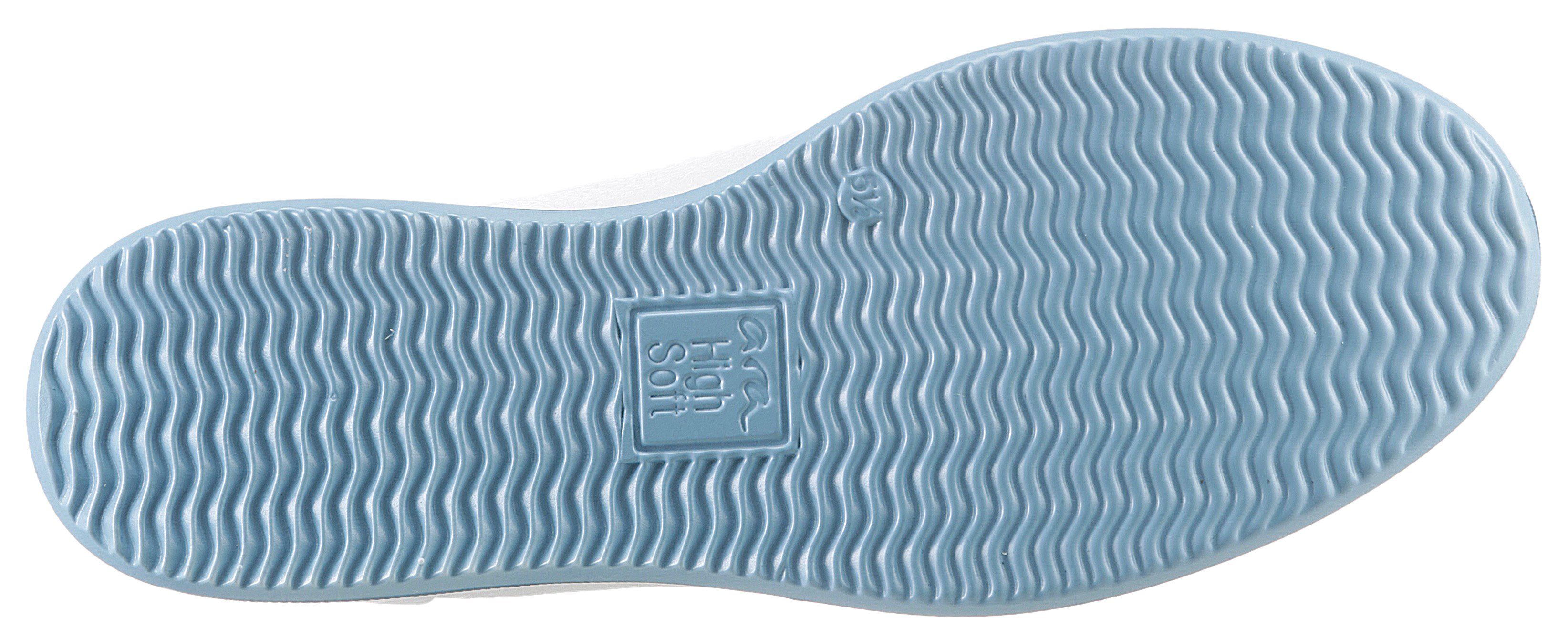 High Soft ROMA G-Weite Sneaker Ara mit weiß Fußbett,