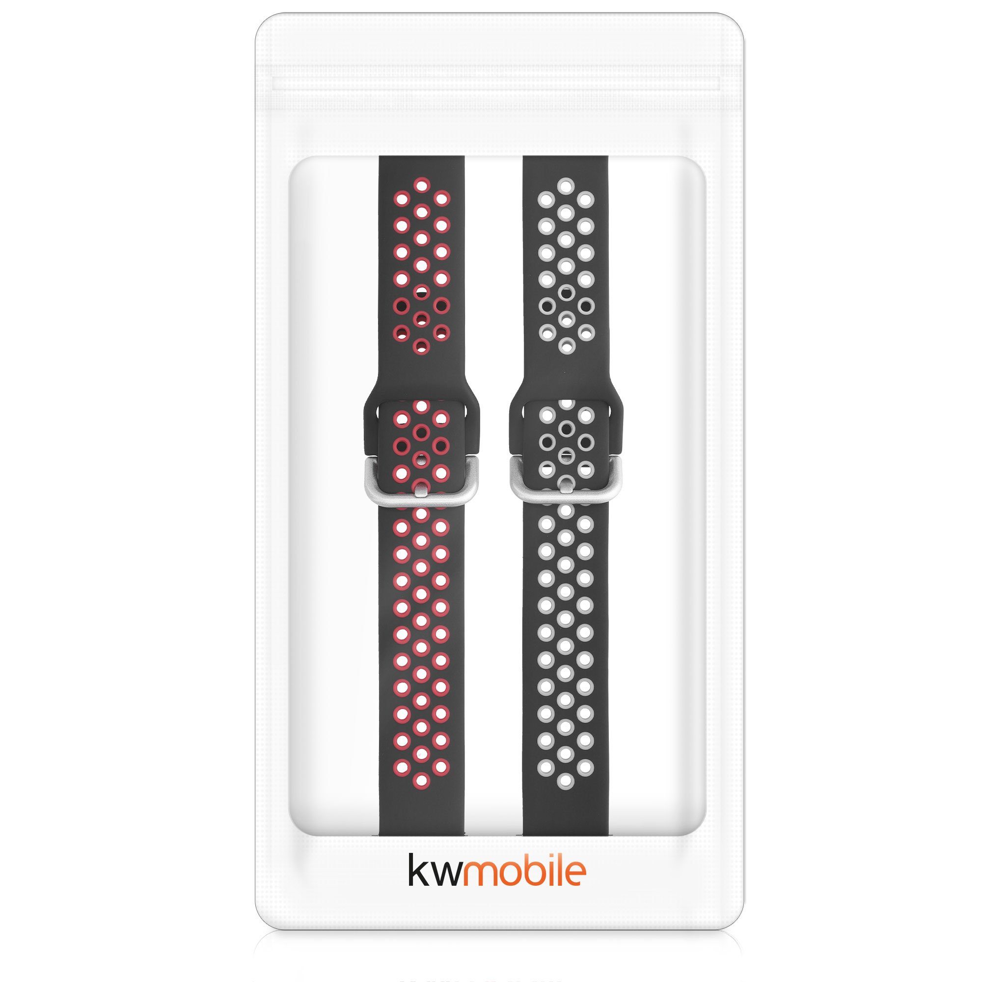 Uhrenarmband TPU Sportarmband Samsung Set (46mm), Watch Silikon kwmobile 2x Fitnesstracker Classic für 4 Galaxy Armband