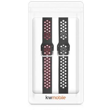 kwmobile Uhrenarmband 2x Sportarmband für Samsung Galaxy Watch 4 Classic (46mm), Armband TPU Silikon Set Fitnesstracker
