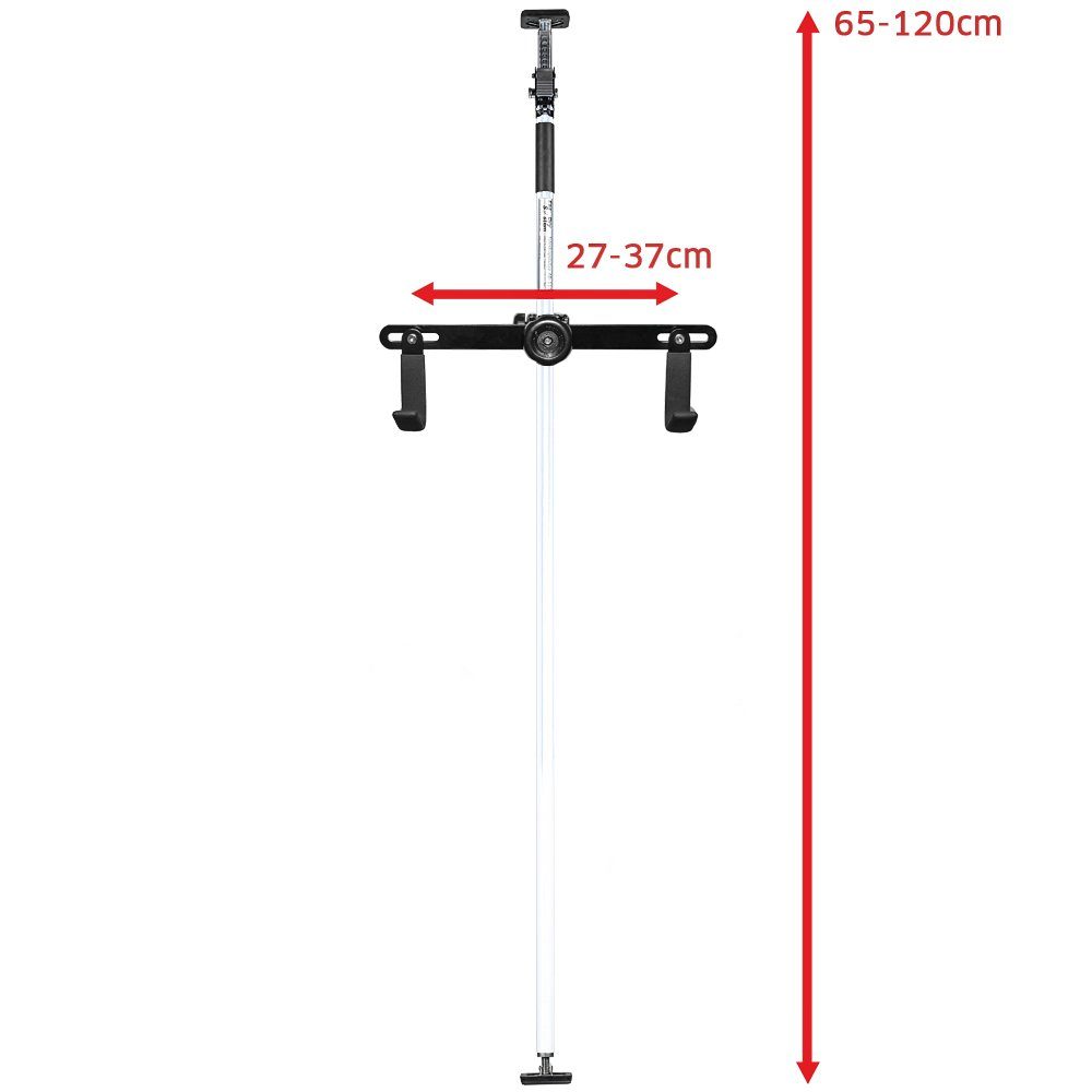 ALLEGRA Fahrradhalter Fahrradhalterung mit System - 1 Halter inkl. AB115 (Weiß)