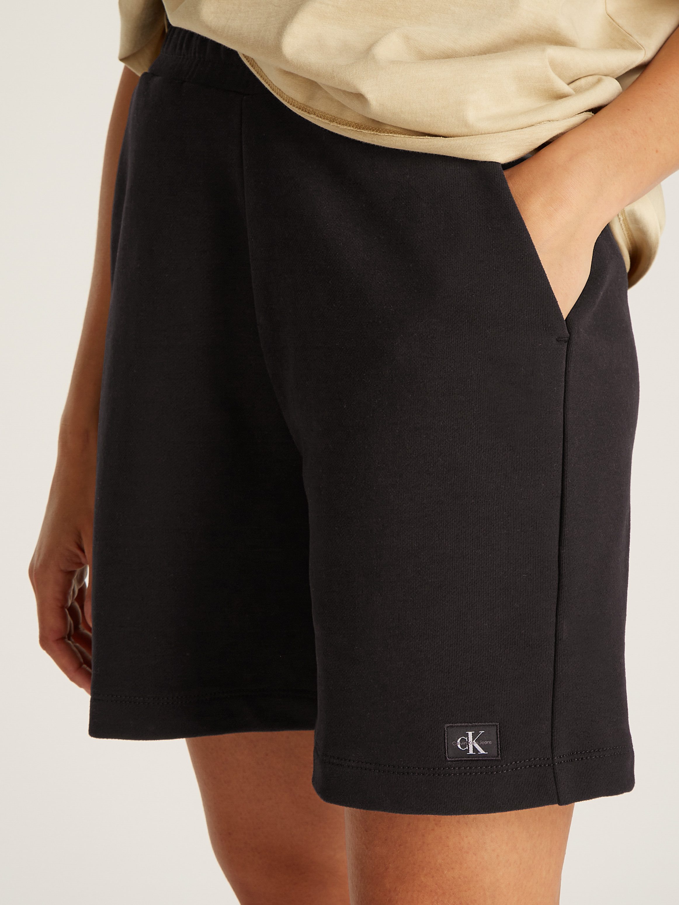 Calvin Klein Jeans Sweatshorts WOVEN LABEL günstig online kaufen