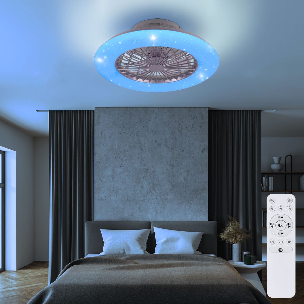Reality Leuchten Deckenventilator, Deckenventilator Deckenlampe LED günstig online kaufen