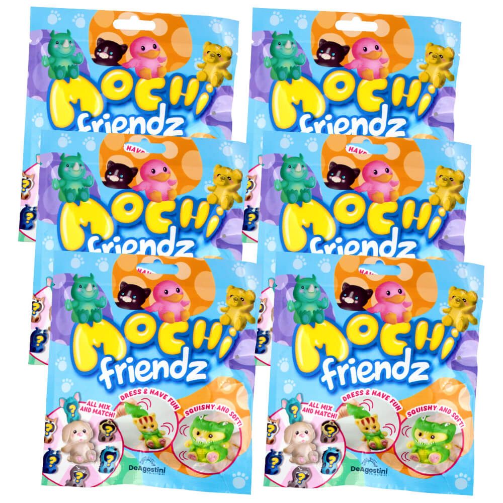 DeAgostini Spielfigur DeAgostini Mochi Friendz Sammelfiguren mit Wendekostüm -, 6 Tüten