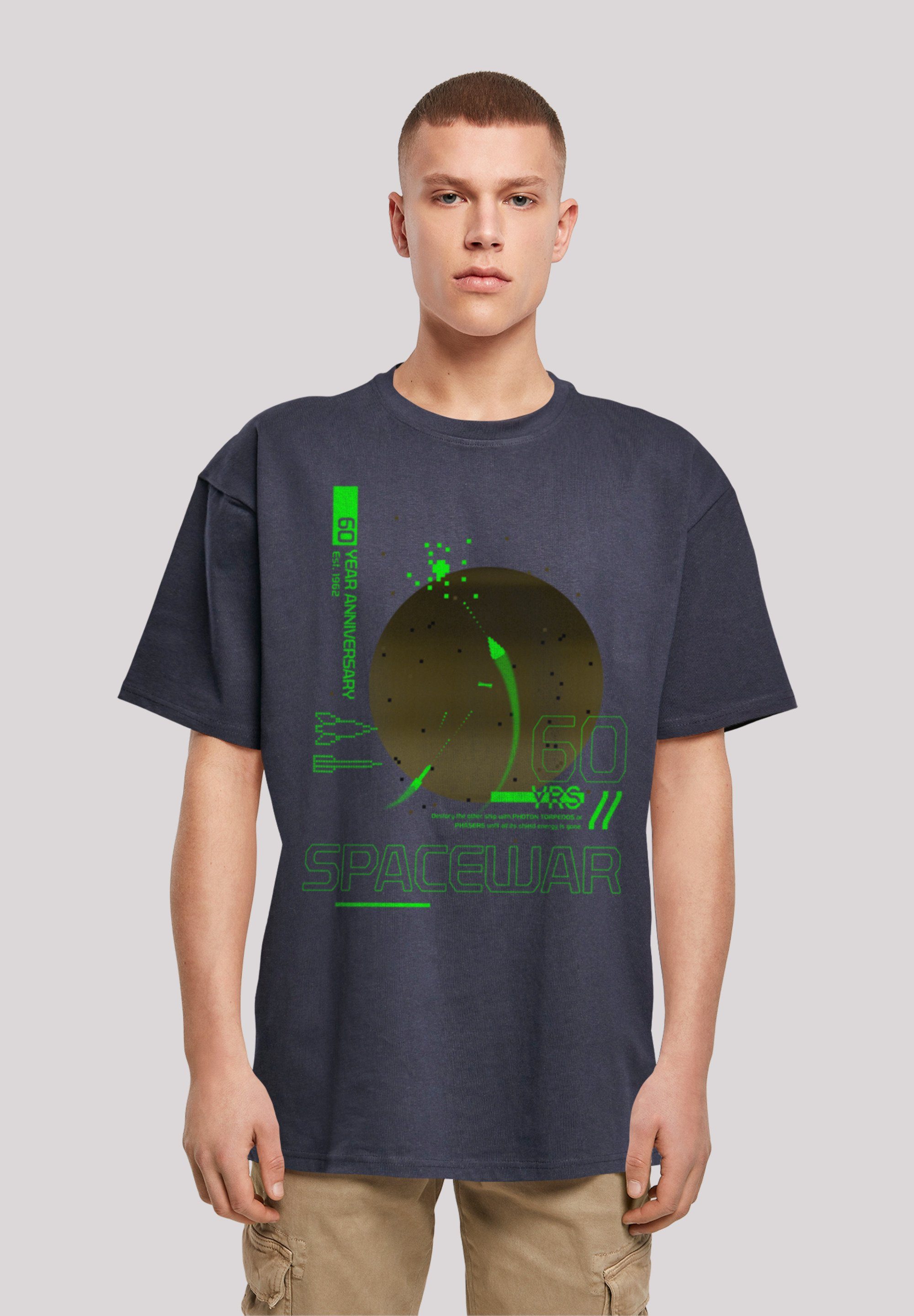 F4NT4STIC T-Shirt SpaceWar Retro Gaming SEVENSQUARED Print navy