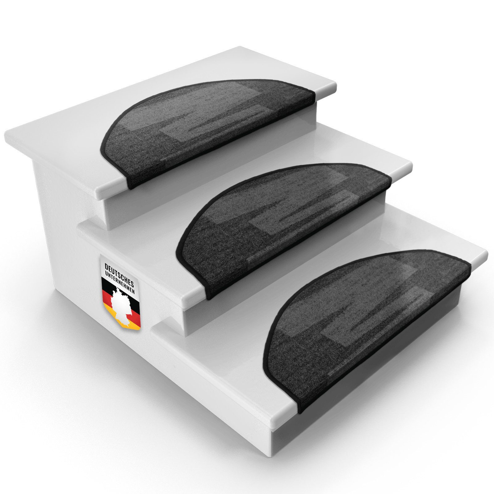 Karat Stufenmatte Hastings, Treppenschutz, Halbrund, Höhe: 8.5 mm, aus Poly günstig online kaufen