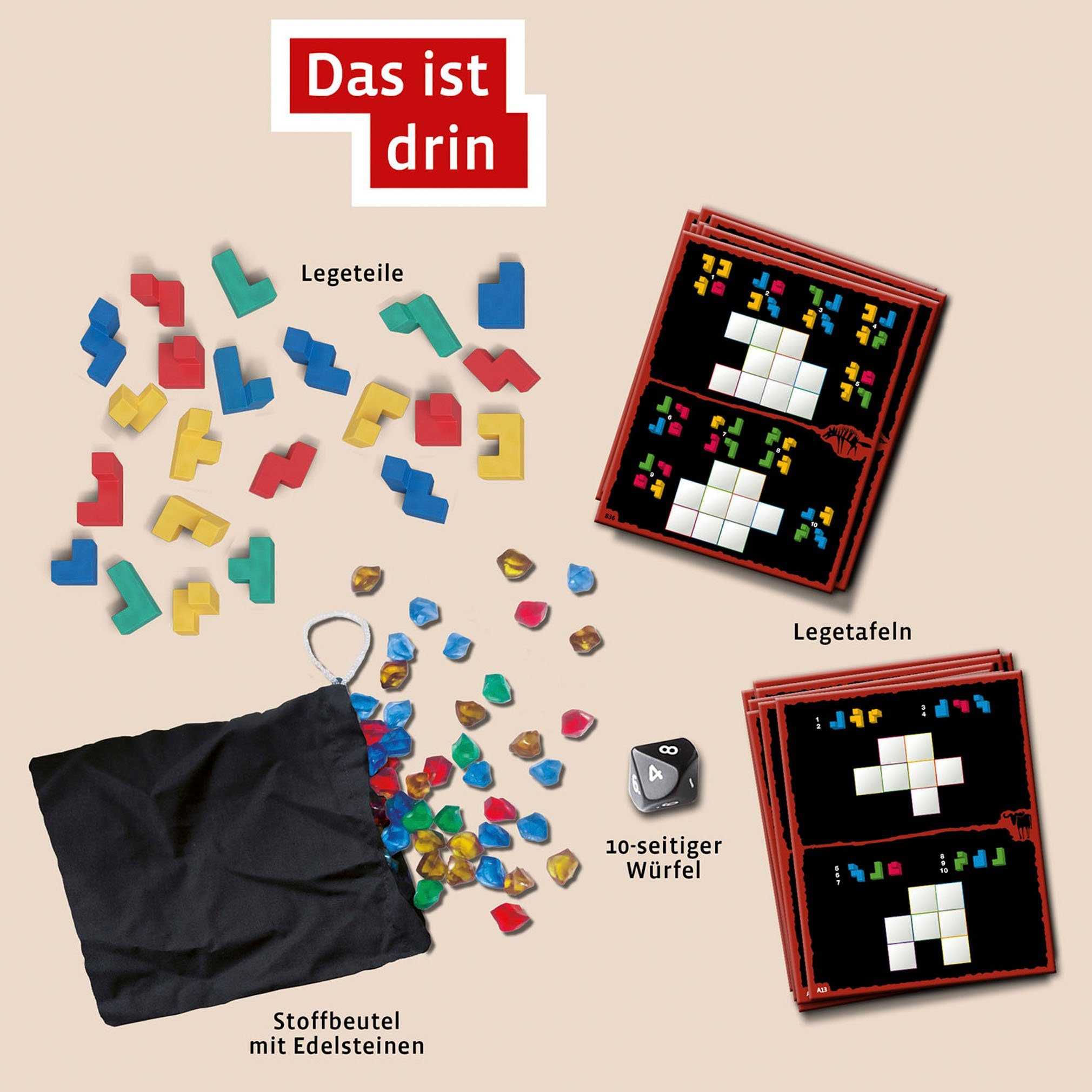 Kosmos Spiel, Gesellschaftsspiel Ubongo! 3-D Master 2022, Made in Germany