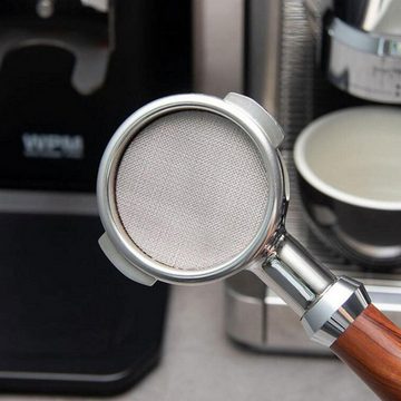Silberstern Korbfilter Espresso-Siebträger-Kaffeefilter 150 μm, Wiederverwendbarer Filter für Kaffeemaschinen, 58 mm, 1 mm