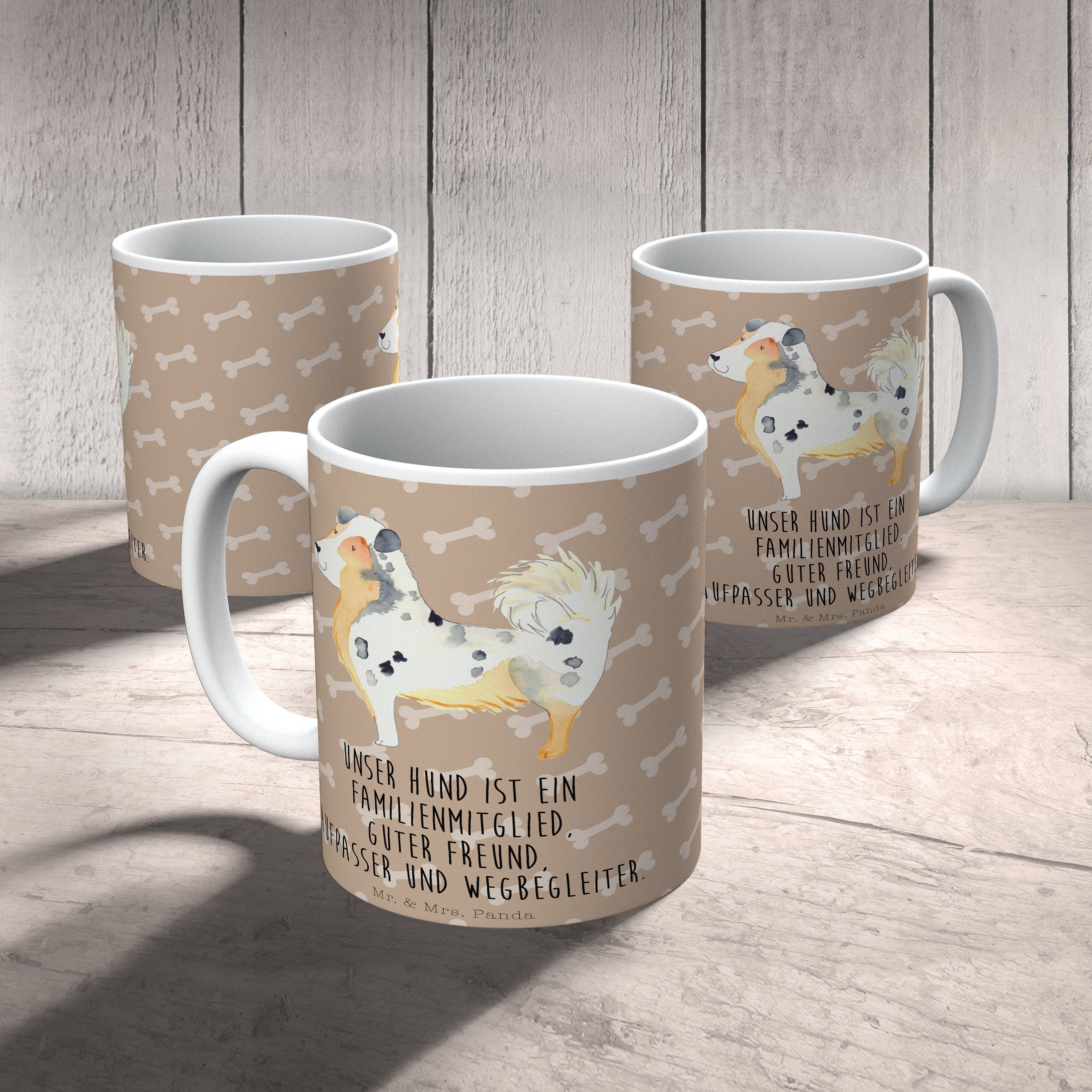 Mr. & Mrs. Panda - Shepherd Tasse Hundeglück Becher, Sprüche, Geschenk, - Australien Hundemo, Keramik
