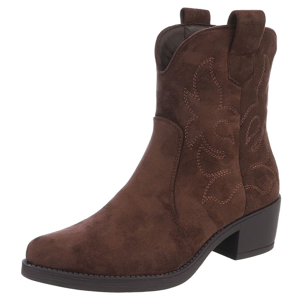 Komfortabler Schuh mit profilierter Sohle für Damen Westernstiefelette