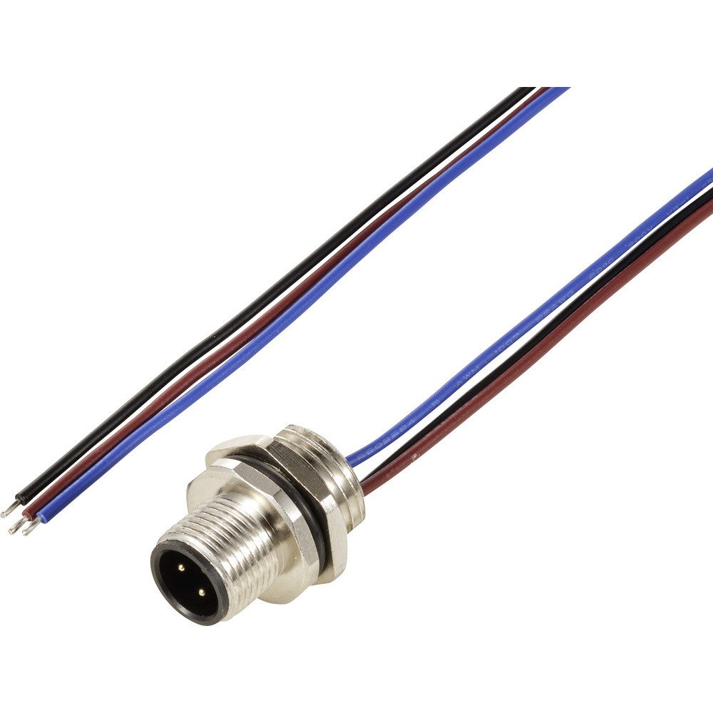 Steckdose TRU COMPONENTS TC-12833204 Sensor/Aktor Einbaustecker M12 Stecker, Ein