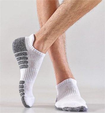 Rouemi Socken Sportsocken,atmungsaktive schweißabsorbierende Laufsocken kurze Socken (4-Paar)
