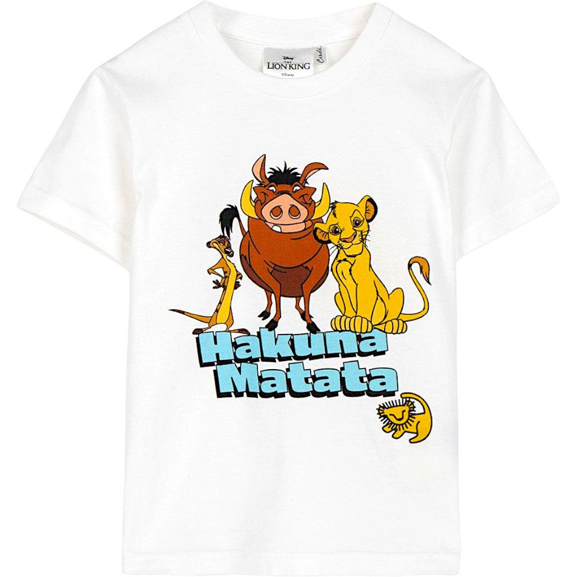 Disney The Lion King T-Shirt Hakuna Matata Kinder Kurzarmshirt aus Jersey Gr. 92 - 116 cm